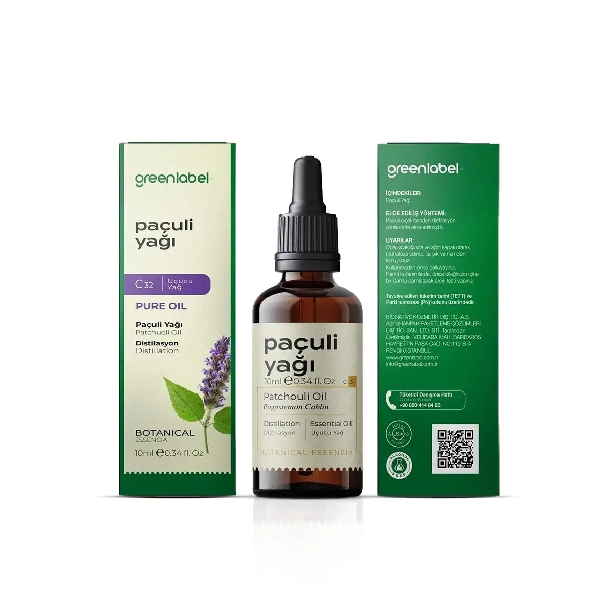 Paçuli Yağı 10ml Greenlabel
