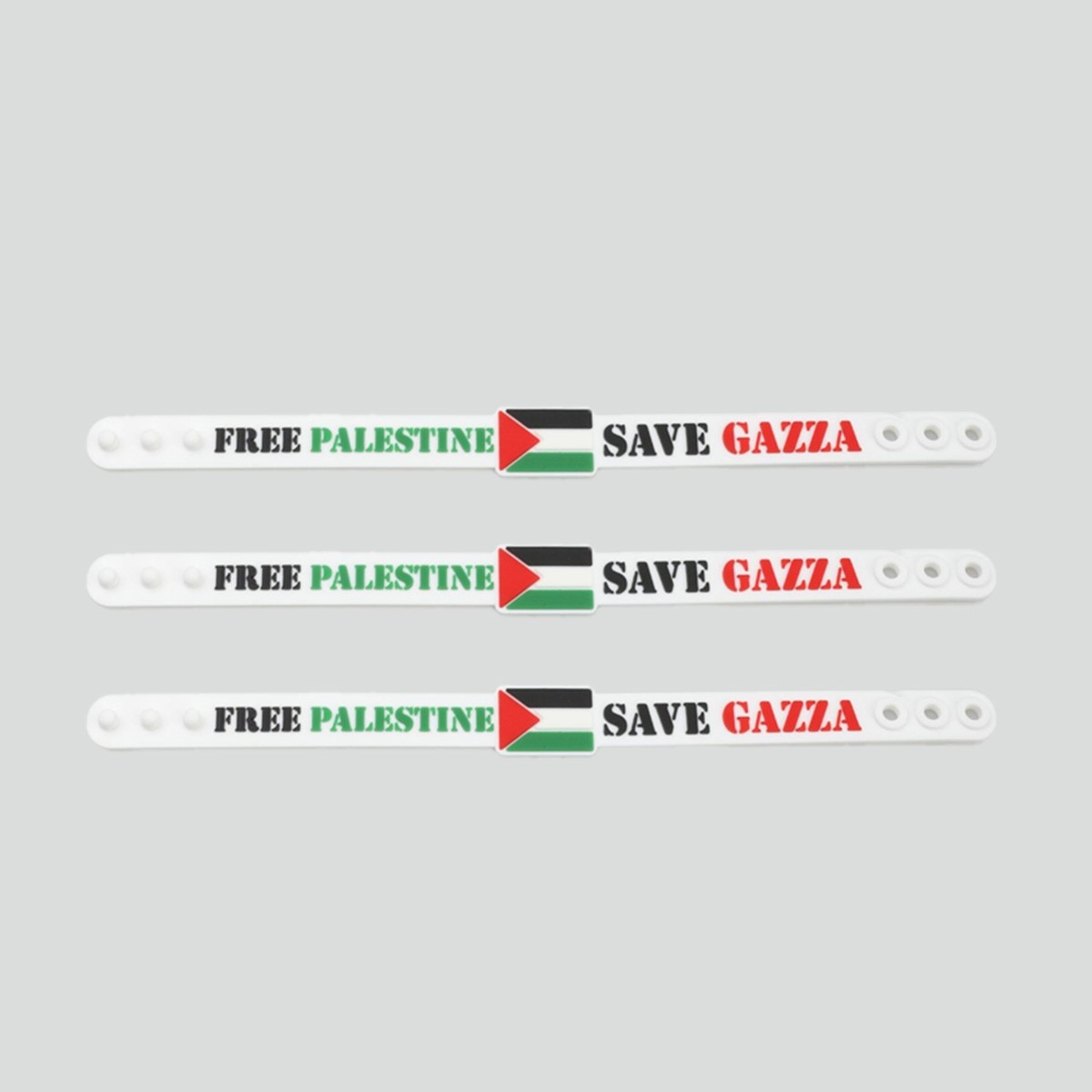 Free Palestine Filistin Bileklik Beyaz 1 Adet