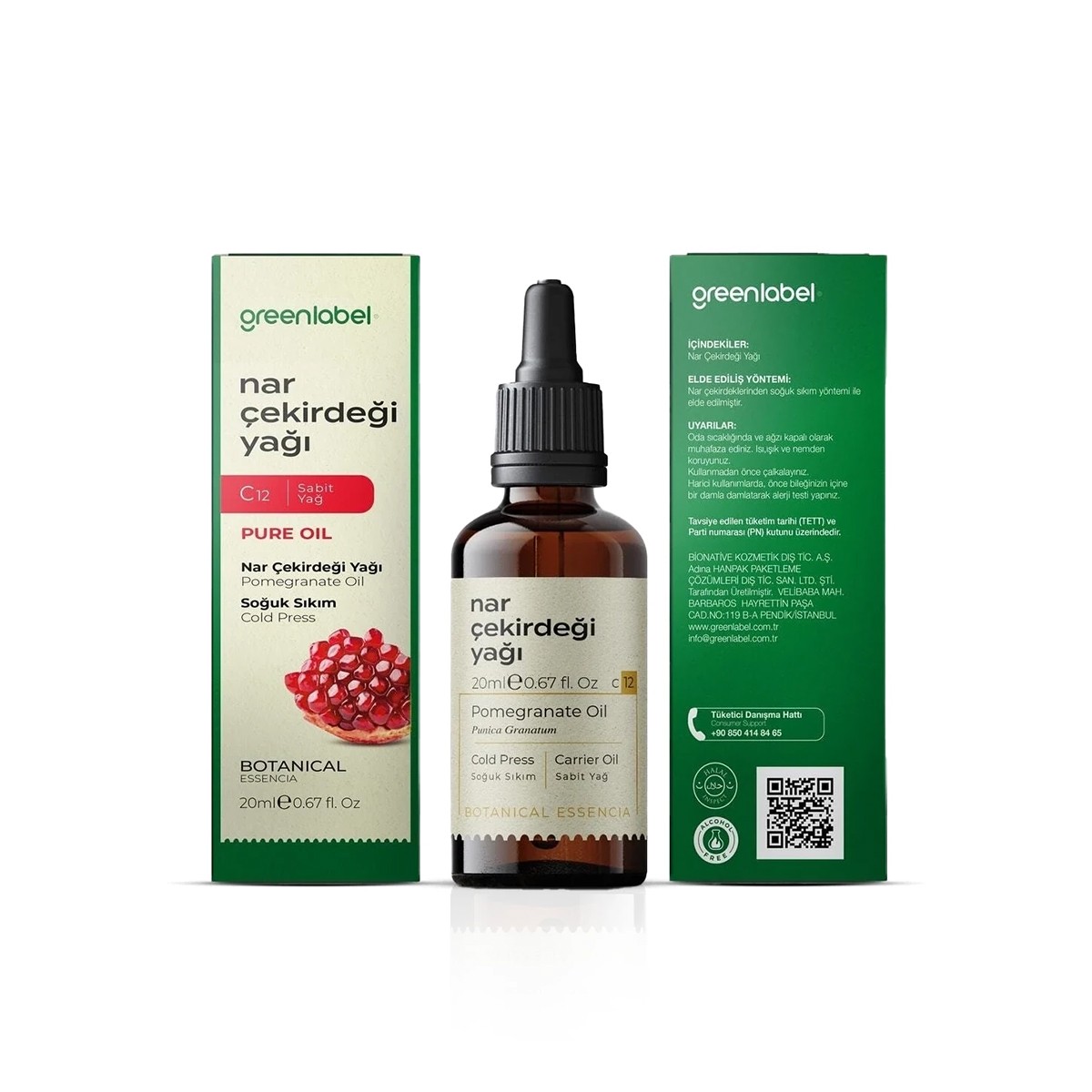Nar Çekirdeği Yağı 20ml Greenlabel