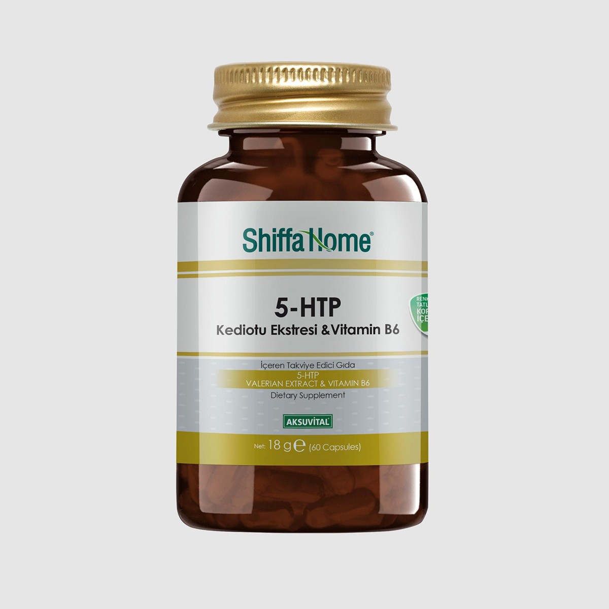 5 HTP Kediotu Ekstresi ve B6 Vitamini 300 mg 60 Kapsül Shiffa Home
