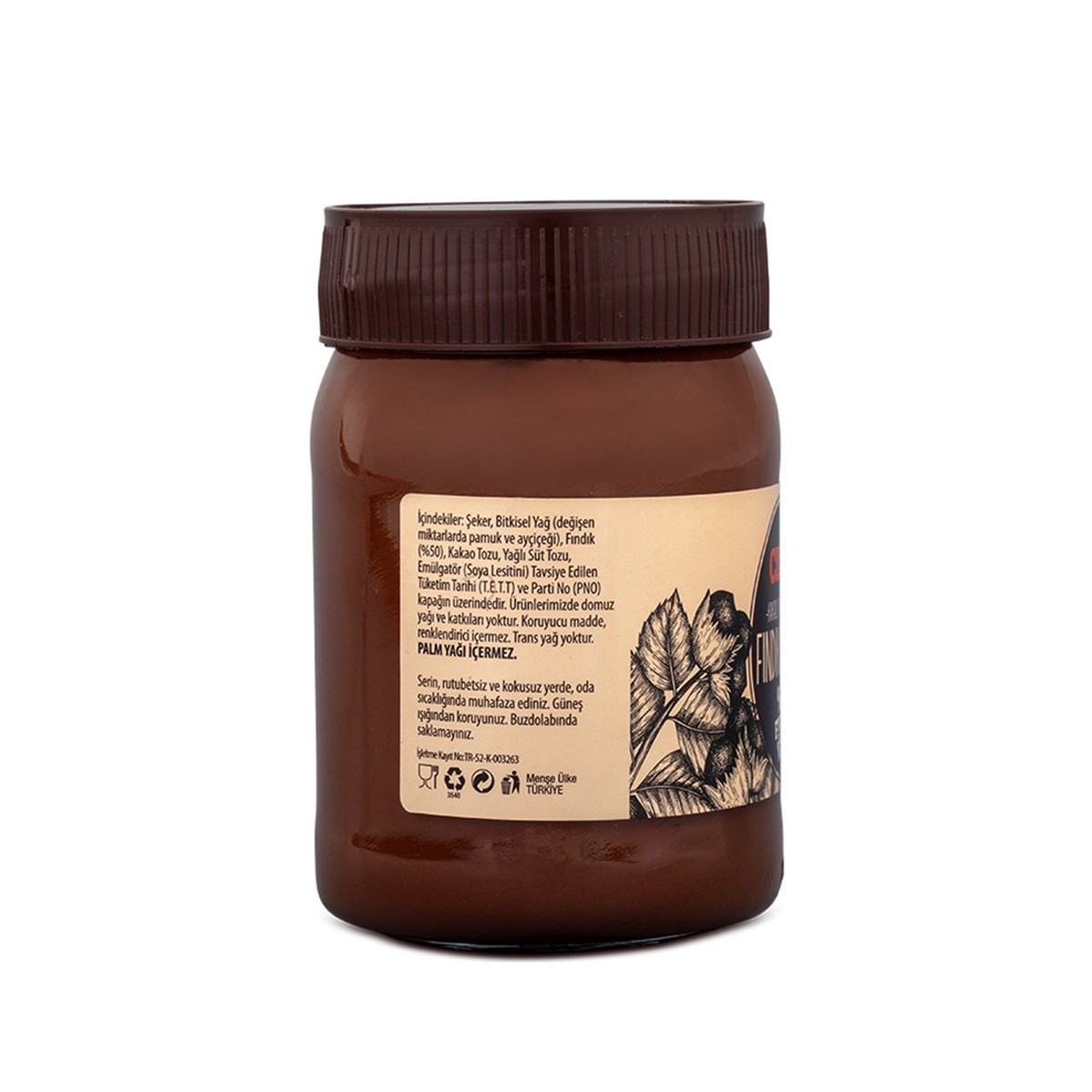 Fındık Parçacıklı Kakaolu Fındık Kreması 350 gr Cebel