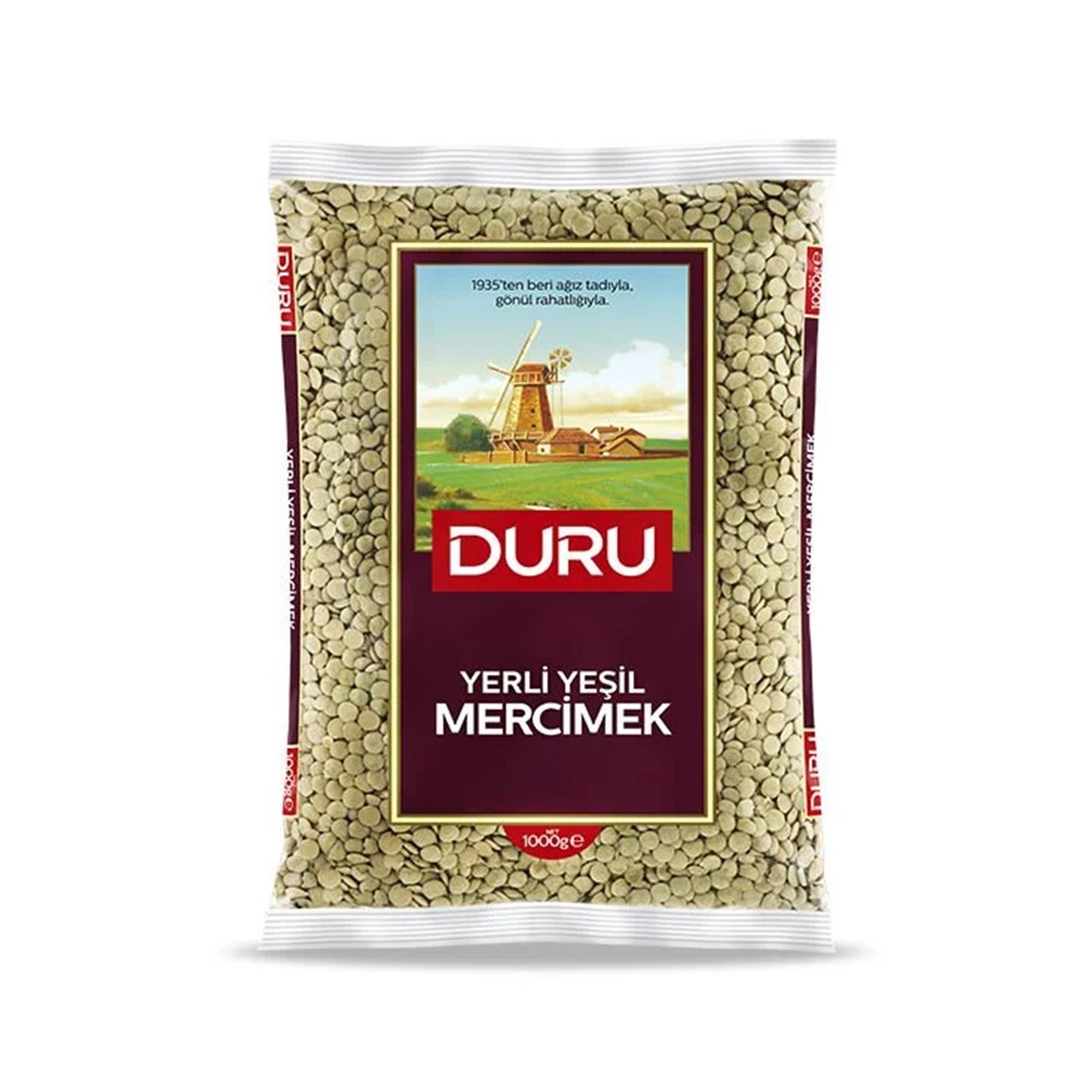 Duru Yerli Yeşil Mercimek 1kg