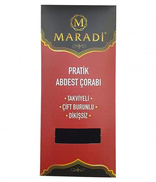 Pratik Abdest Çorabı Siyah