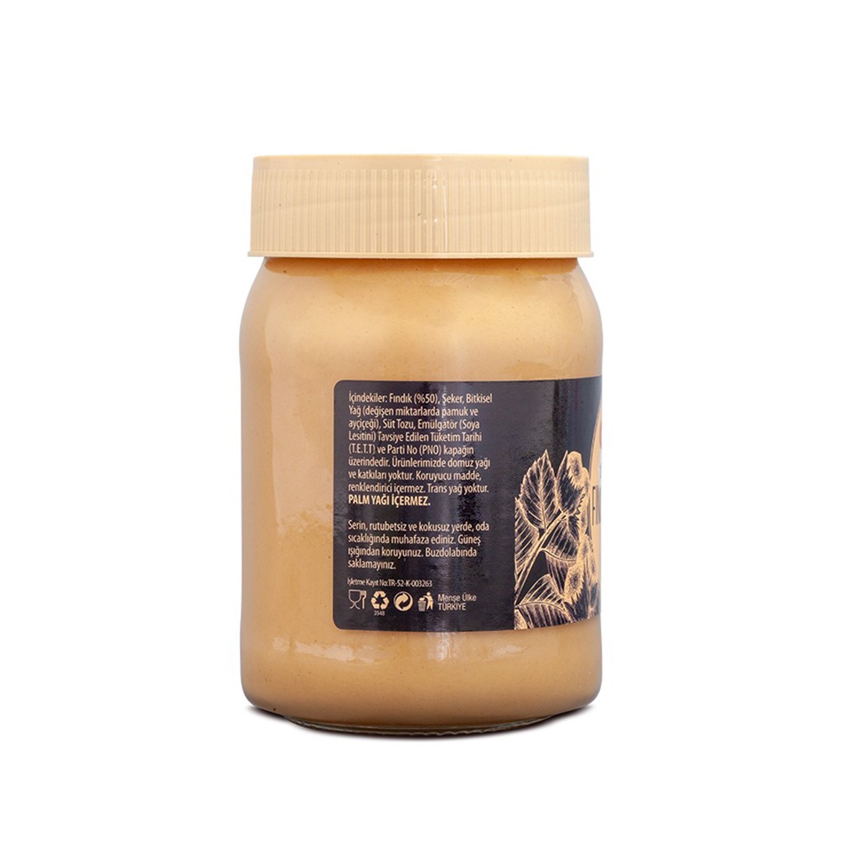 Fındık Parçacıklı Sütlü Fındık Kreması 350 gr Cebel