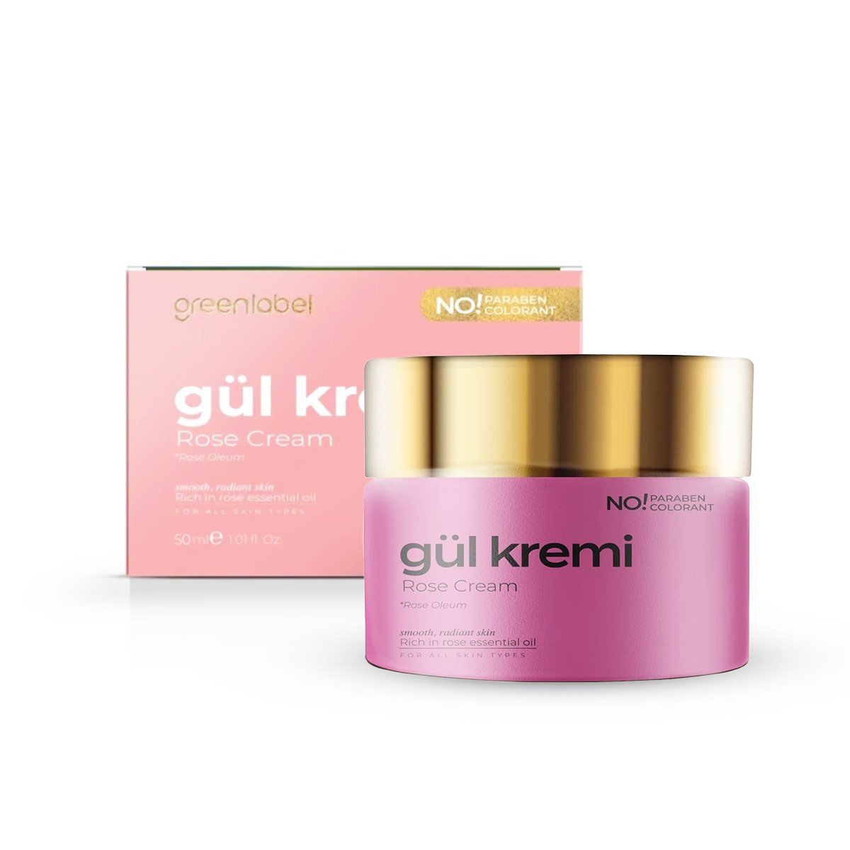 Gül Yağı Özlü Krem 50ml Greenlabel
