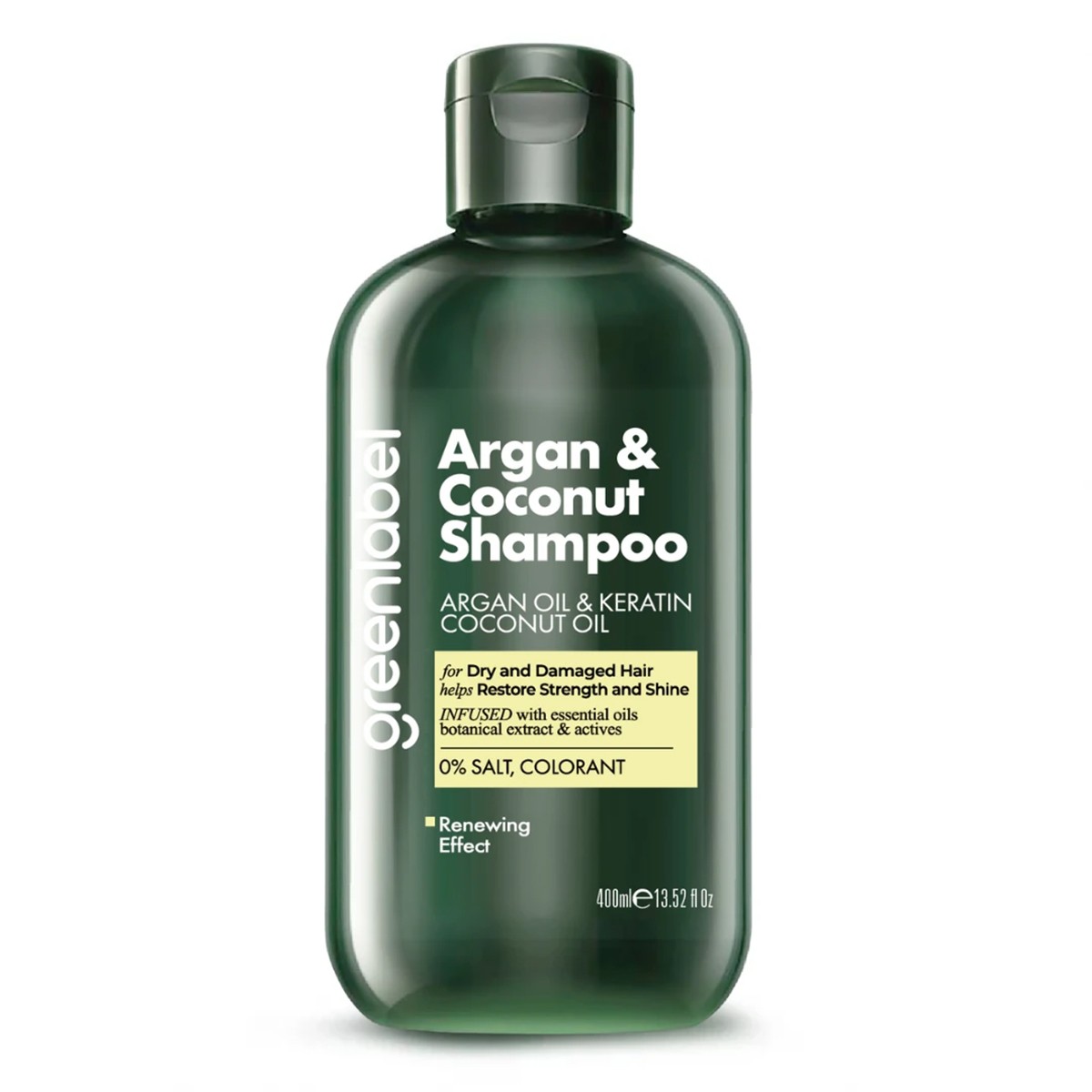 Argan Ve Hindistan Cevizi Özlü Dökülme Karşıtı Besleyici Ve Onarıcı Keratin Şampuanı 400ml Greenlabel