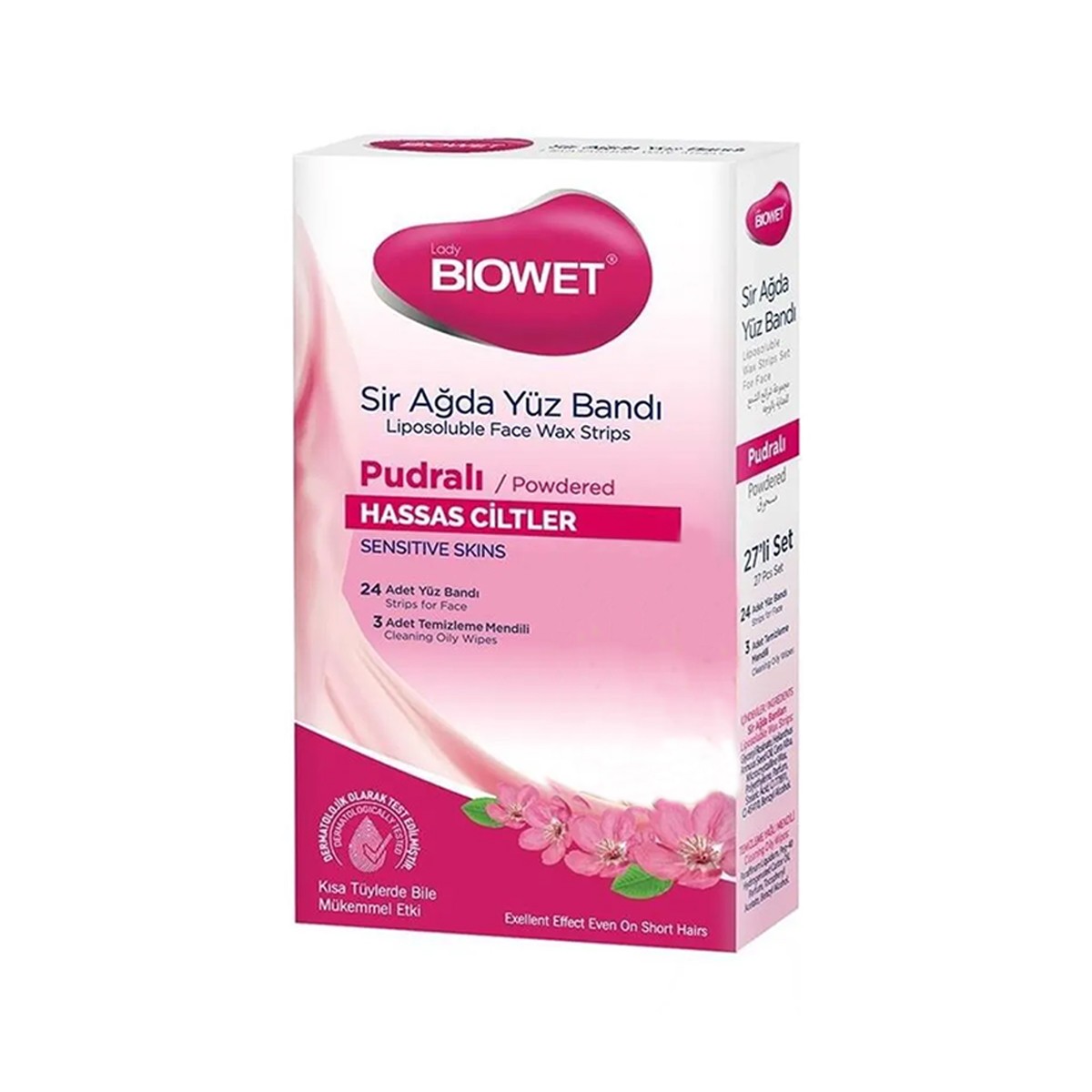 Biowet Sir Ağda Yüz Bandı 27'li Pudralı Hassas Ciltler