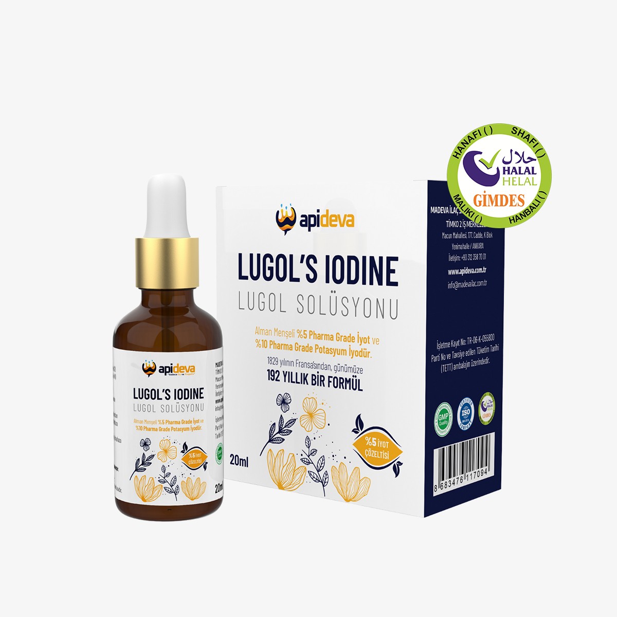 Apideva %5 Lügol İyot Solüsyon 20 ml
