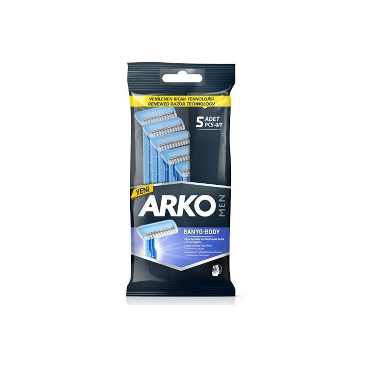 Arko Men Traş Bıçağı Banyo 5'li
