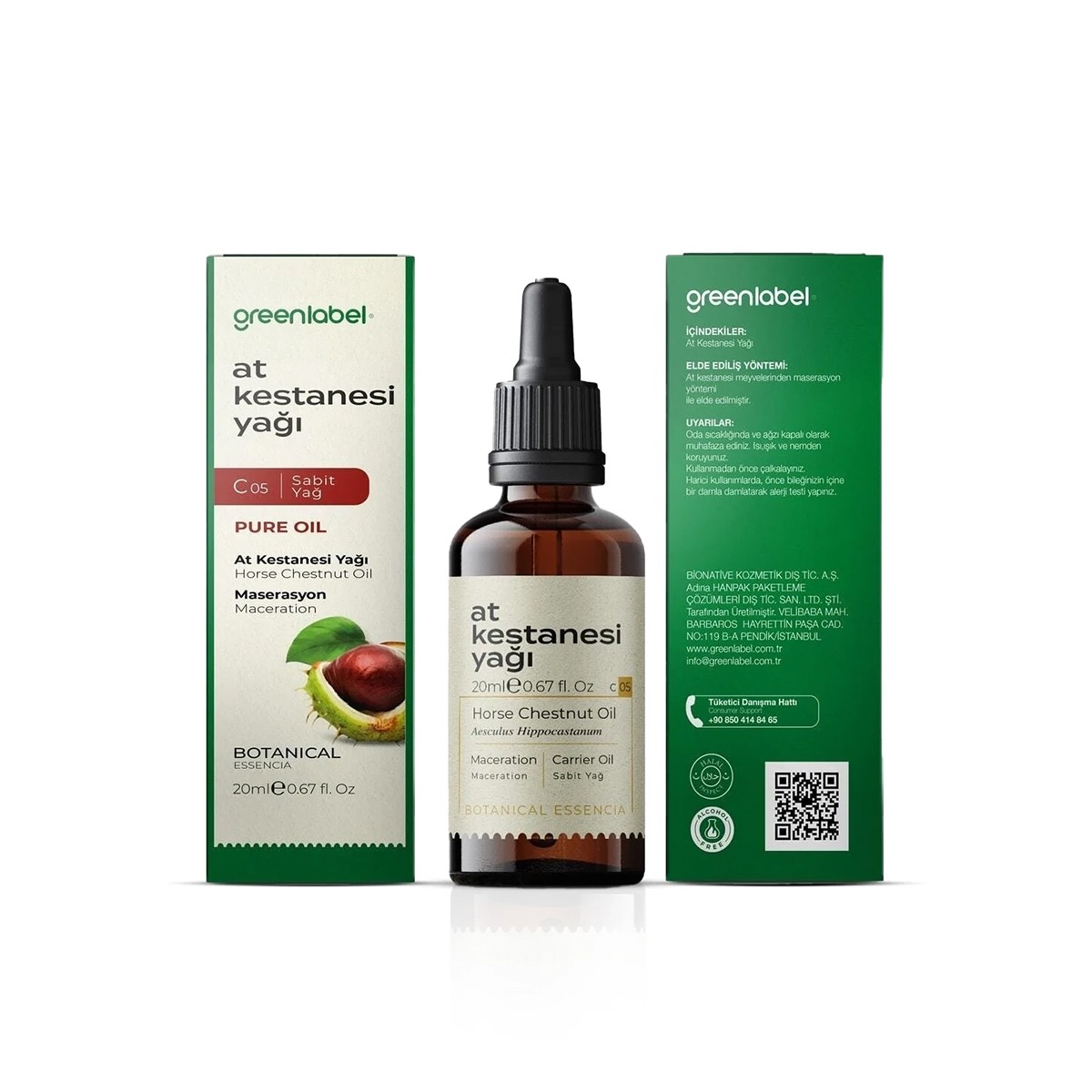 At Kestanesi Yağı 20ml Greenlabel