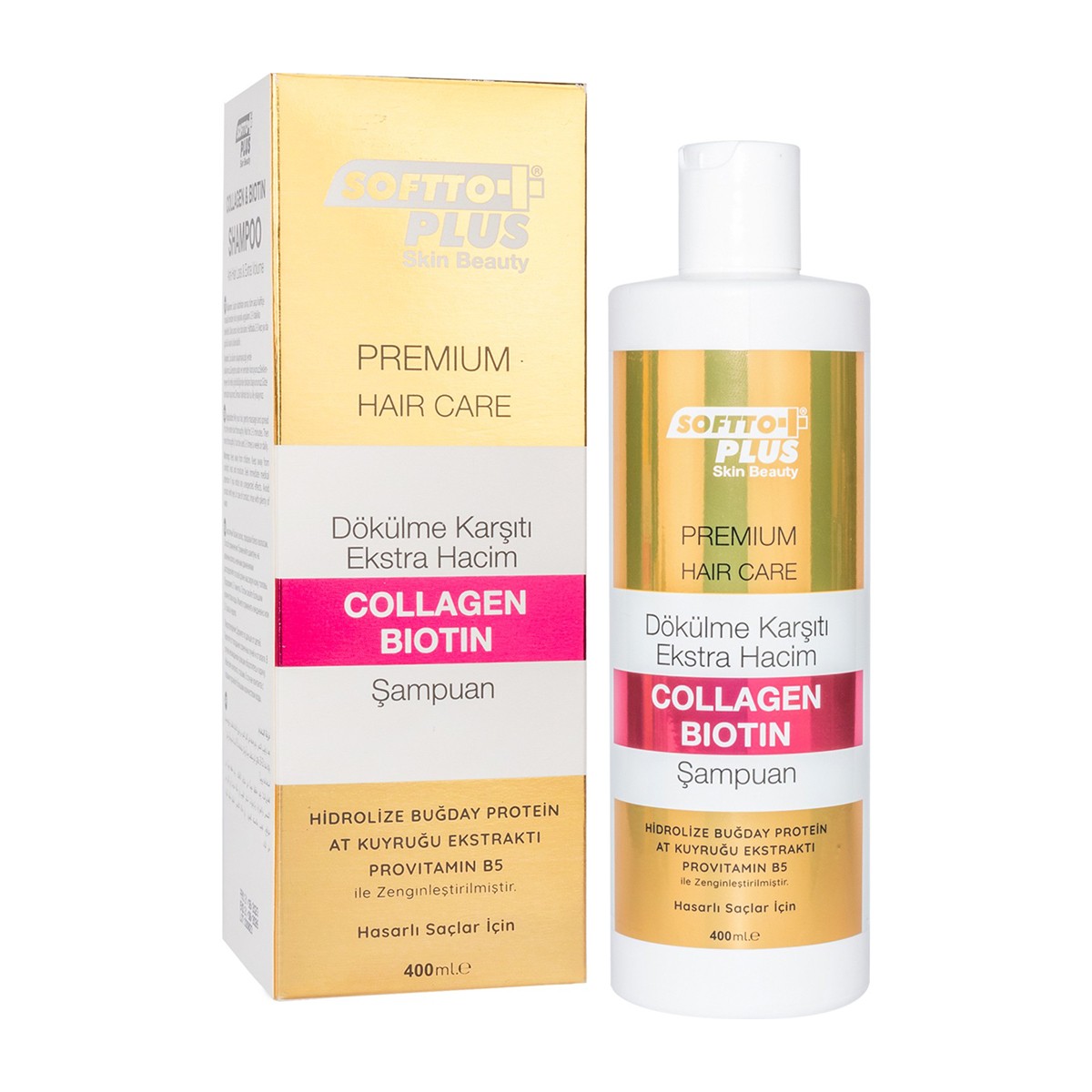 Kolajen & Biotin Şampuan 400ml Softto Plus