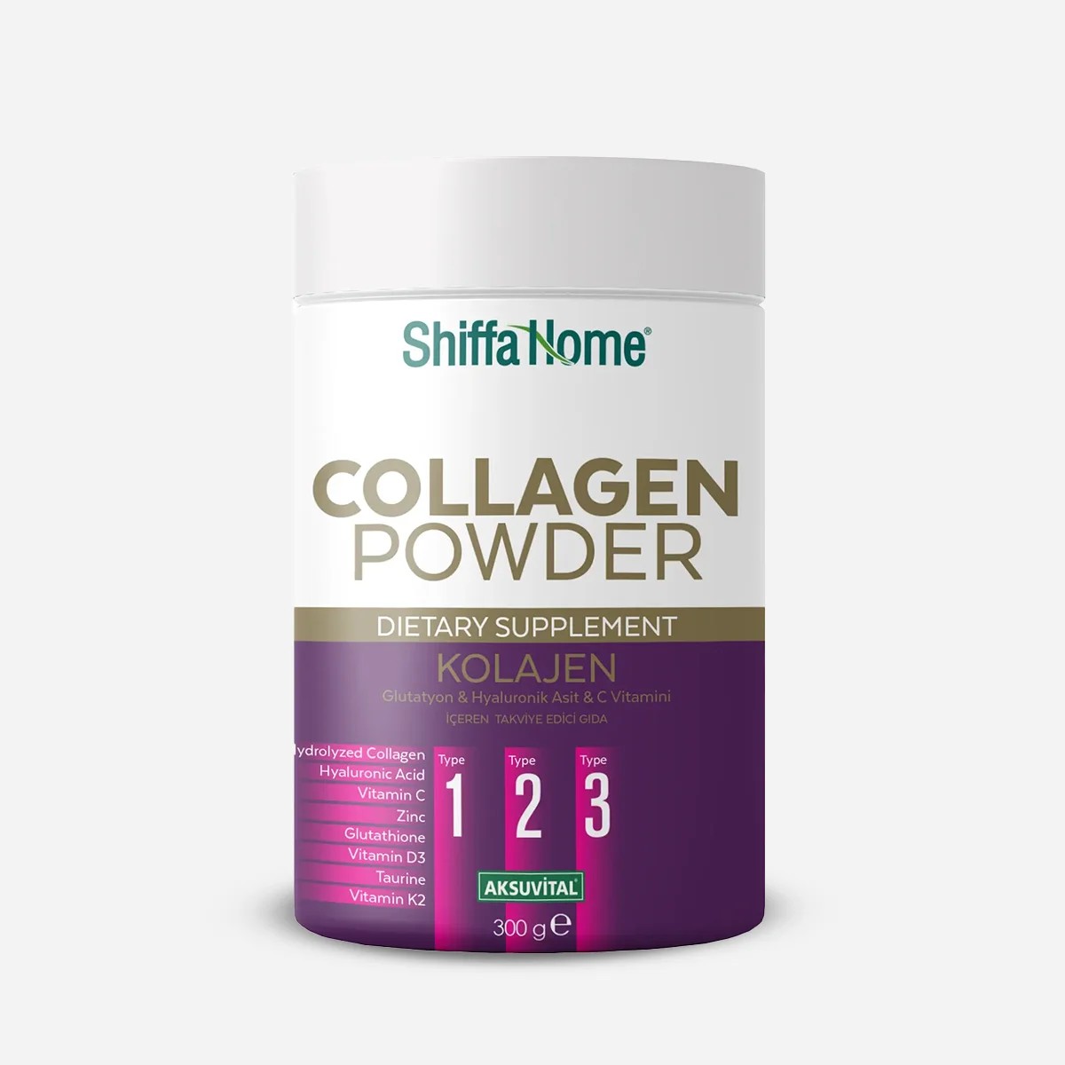 Kolajen, Glutatyon & Hyaluronik Asit & C Vitamini İçeren Takviye Edici Gıda