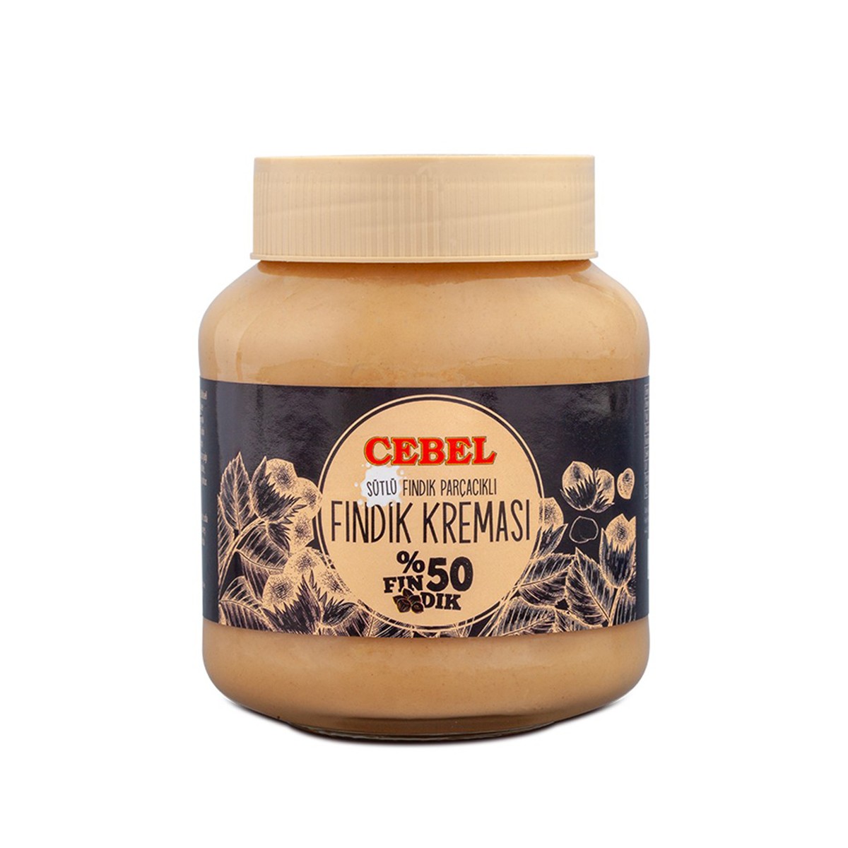 Fındık Parçacıklı Sütlü Fındık Kreması 350 gr Cebel