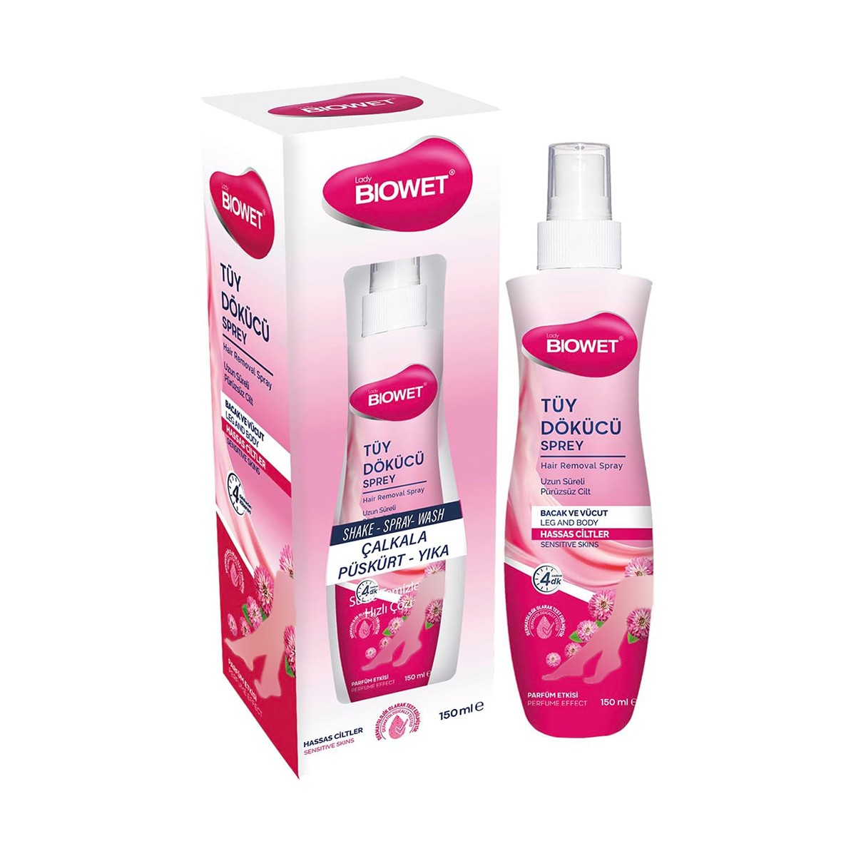 Biowet Tüy Dökücü Sprey 150ml Hassas Ciltler