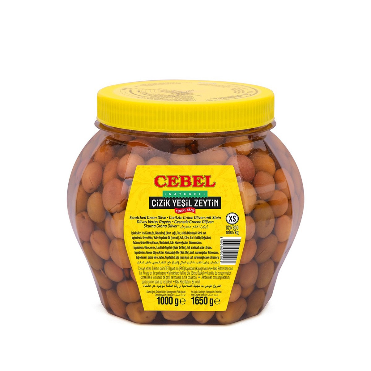 Cebel Yeşil Zeytin Çizik 1 kg