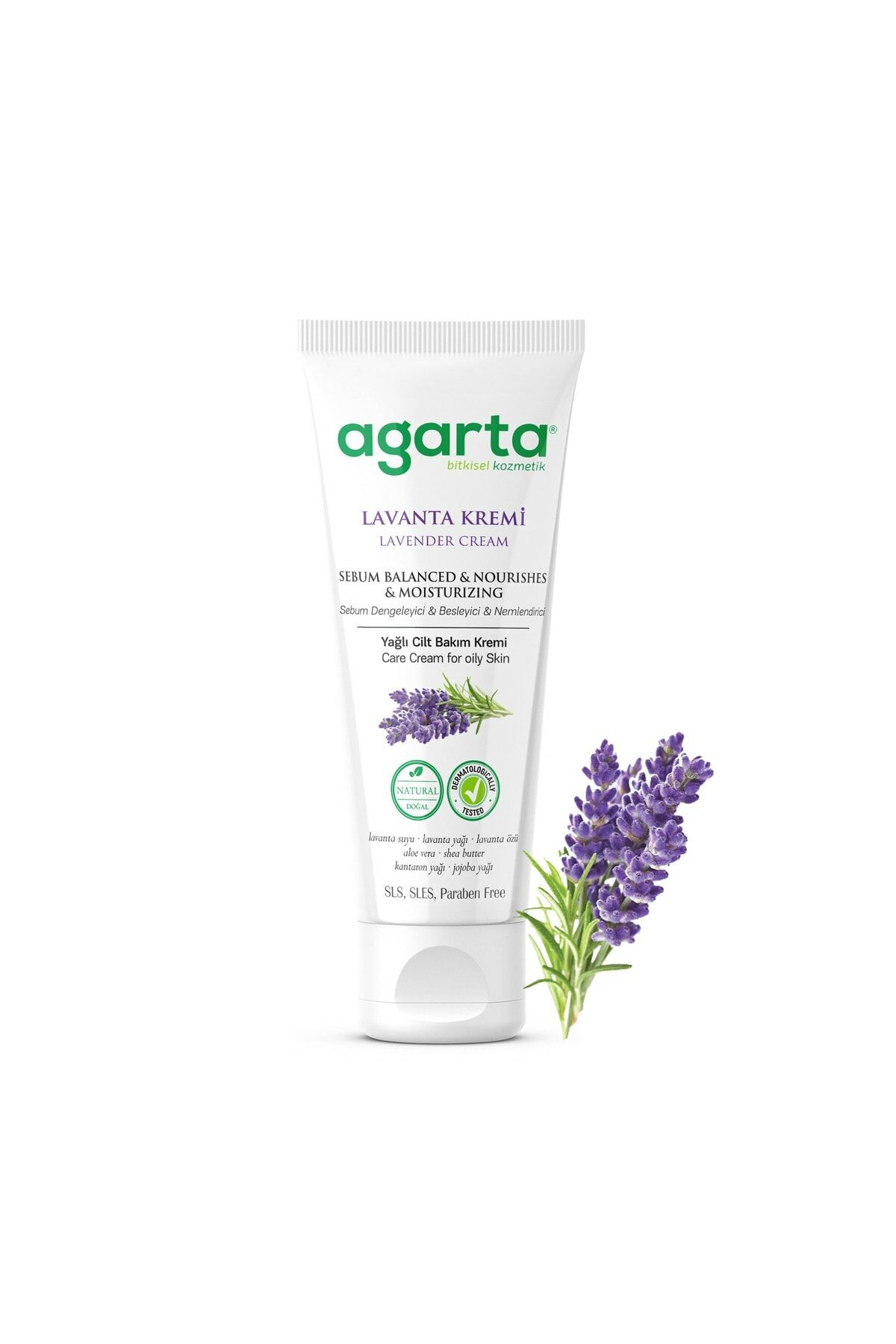 Doğal Lavanta Cilt Bakım Kremi 75 Ml