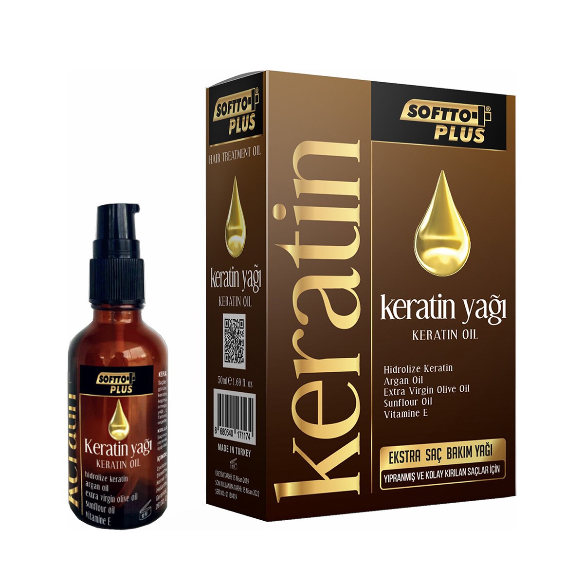 Keratin Yağı 50ml Softto Plus