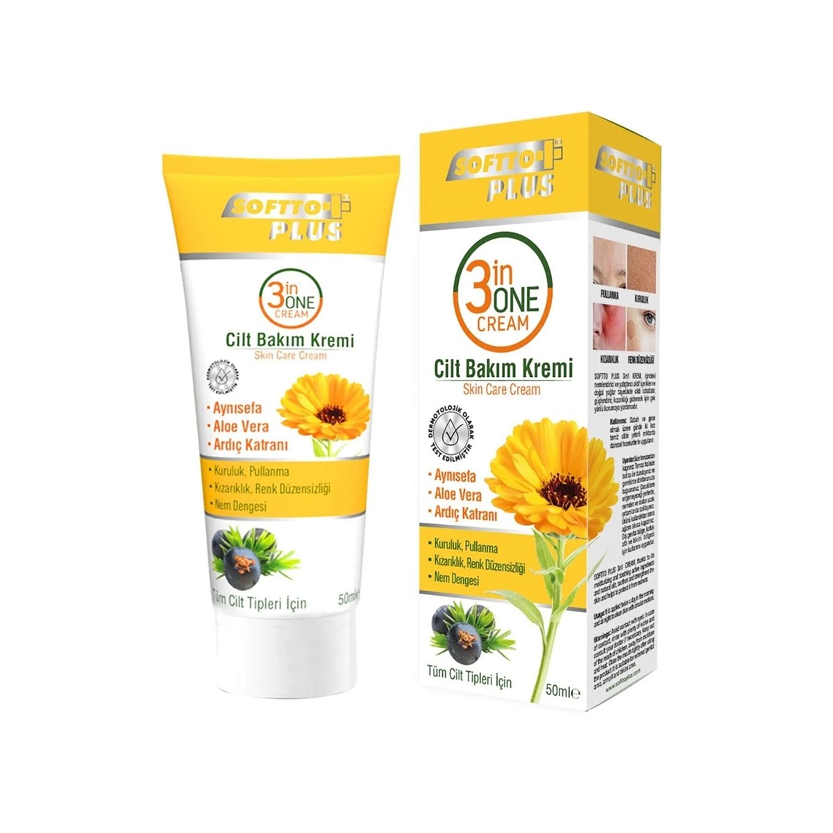 3in1 Ardıç Katranı Cilt Bakım Kremi 50 ml