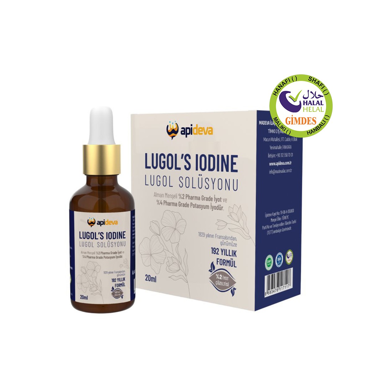 Apideva %2 Lügol İyot Solüsyon 20 ml