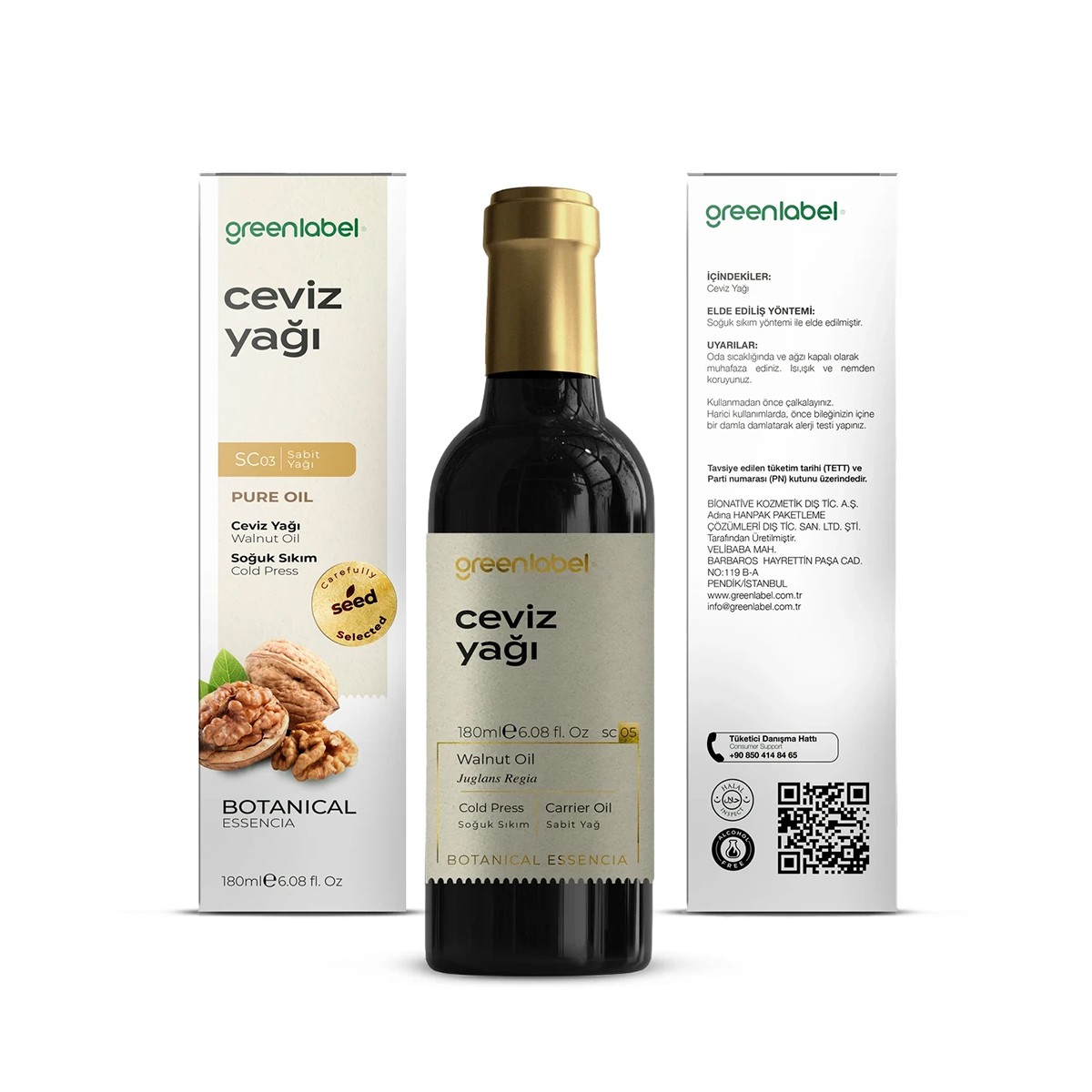 Ceviz Yağı 180ml Greenlabel
