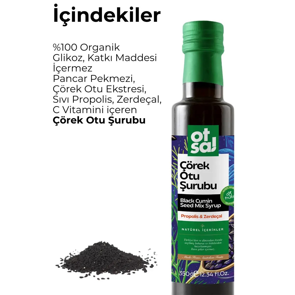 Çörek Otu Şurubu Besleyici Karışım 350gr