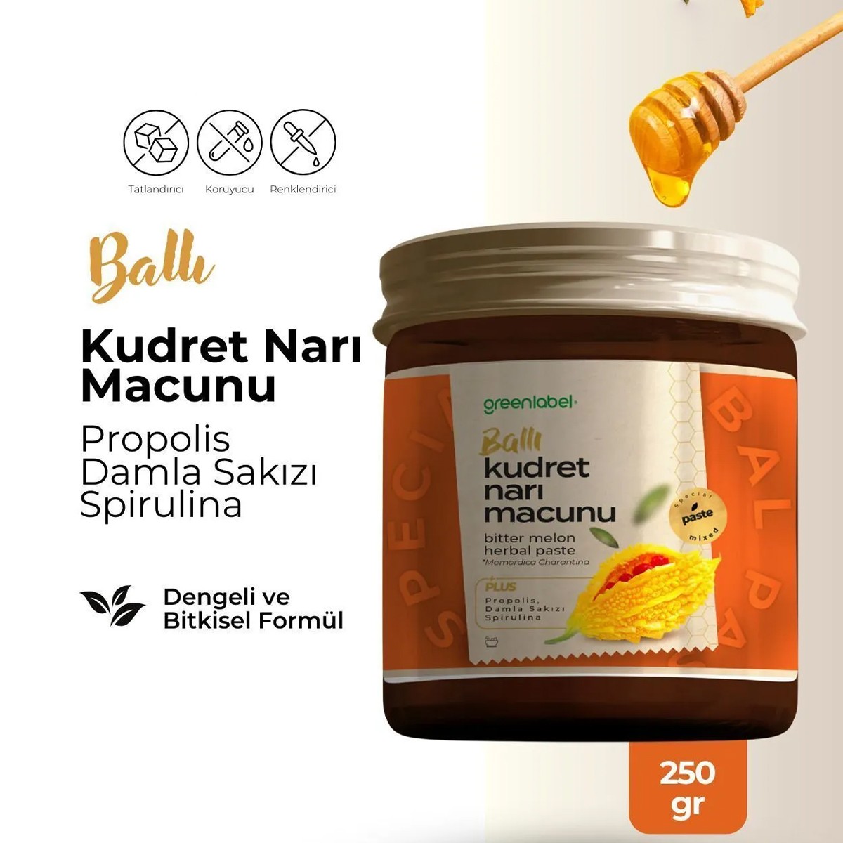 Ballı Kudret Narı Ekstraktlı Macun 250gr