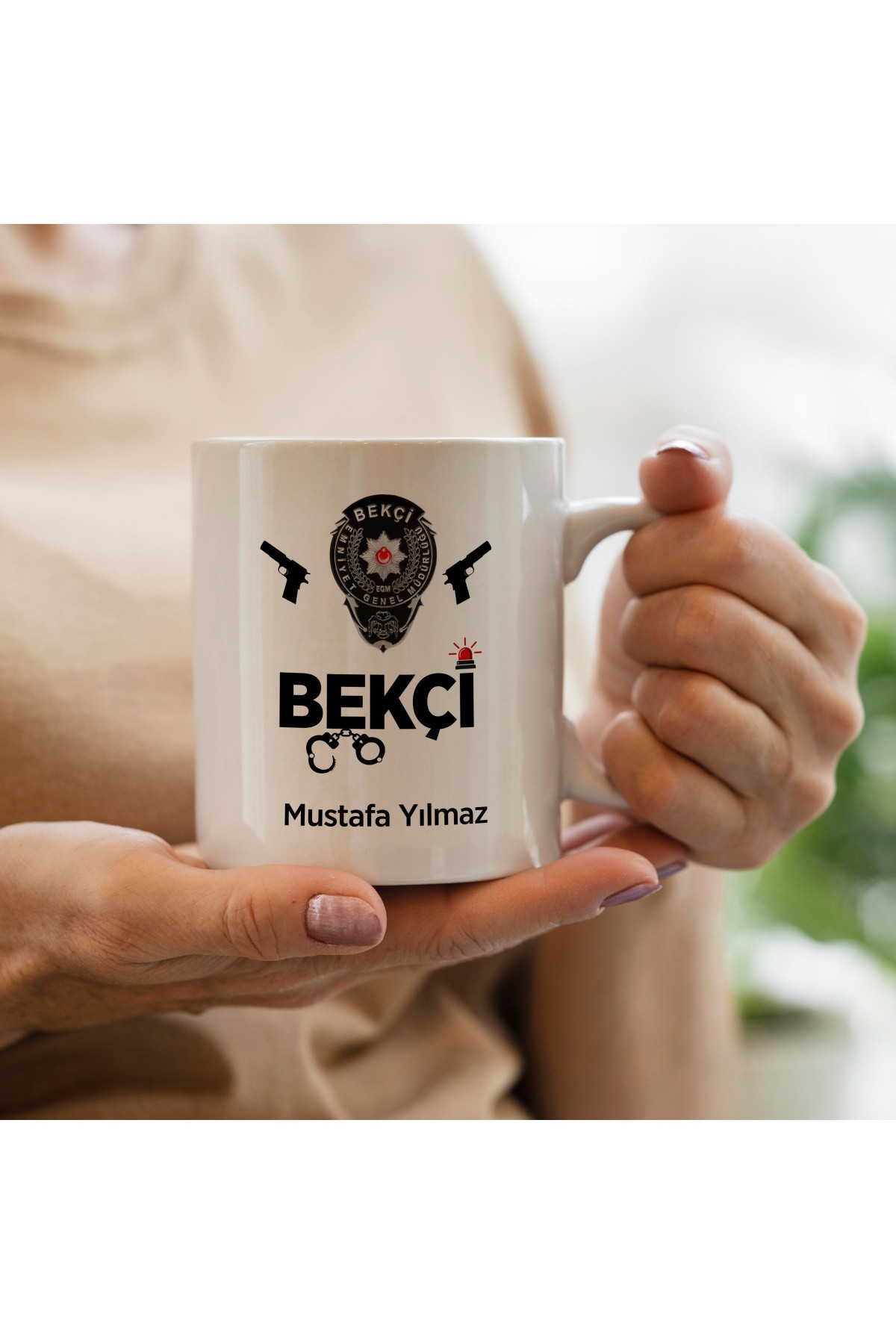 Kişiye Özel Meslek Bekçi Kupa Bardak