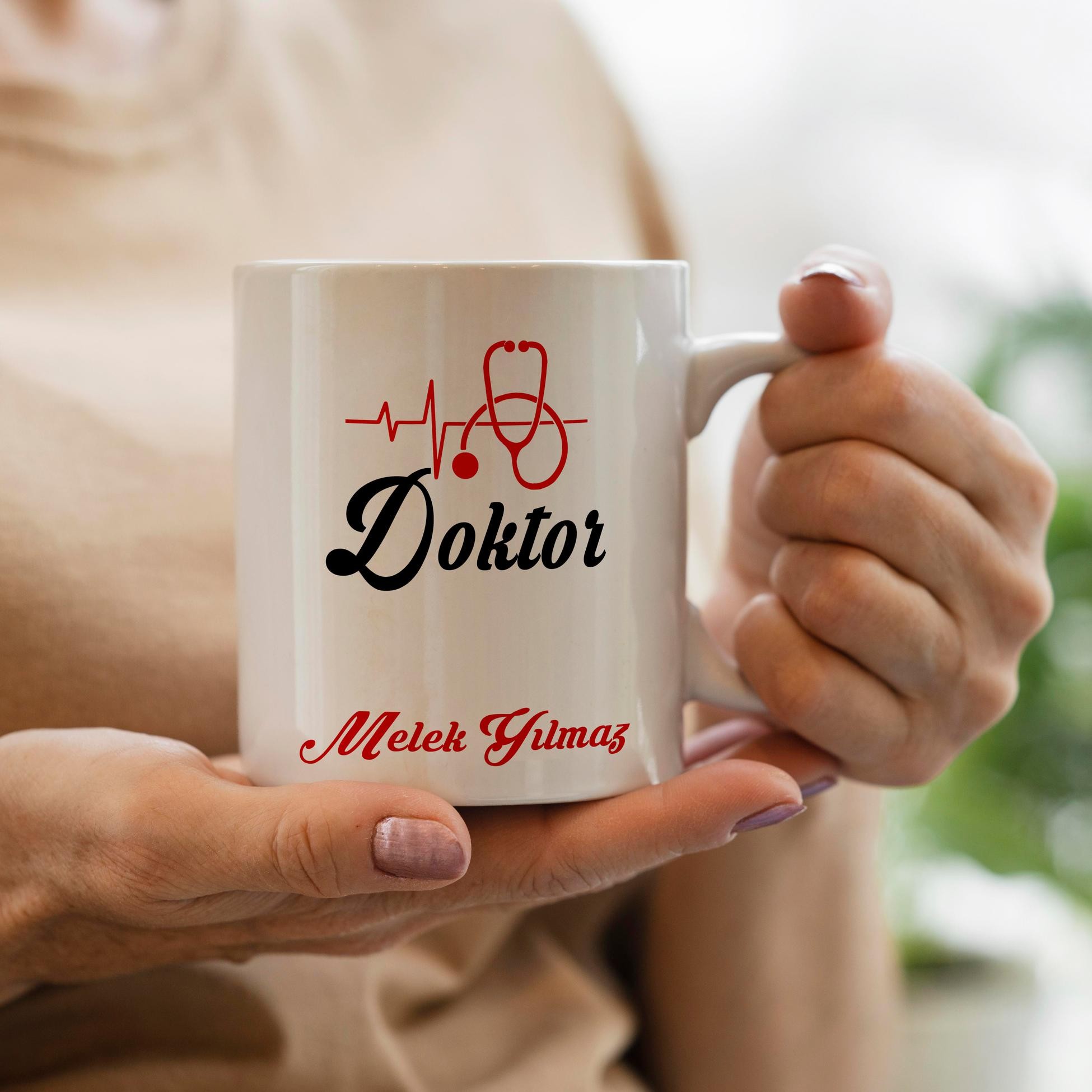 Kişiye Özel Meslek Doktor Kupa Bardak