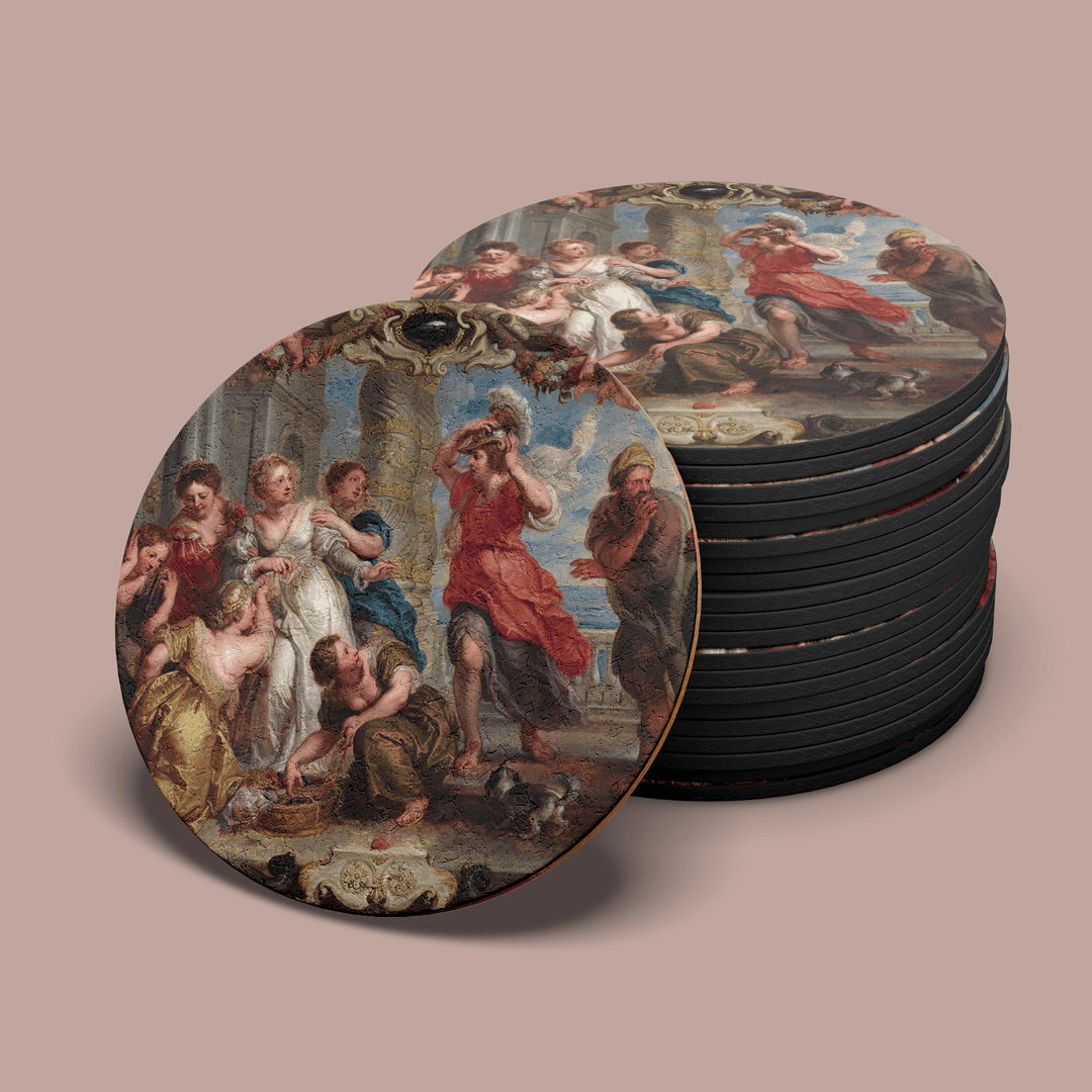 Achilles Discovered By Ulysses Among The Daughters Of Lycomedes (1630-1635)- Bardak Altlığı