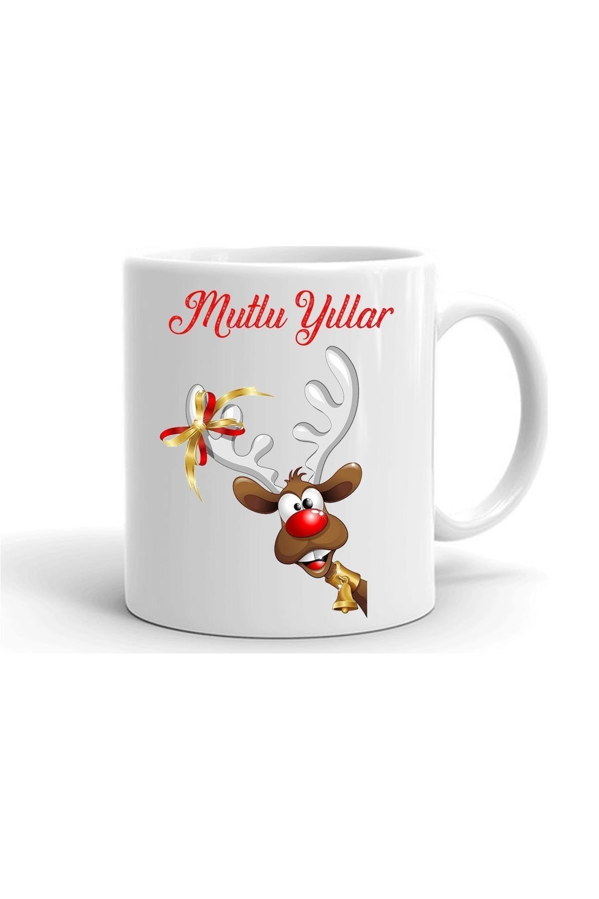 Full Kaplama Yılbası Noel Temalı Baskılı   Kupa