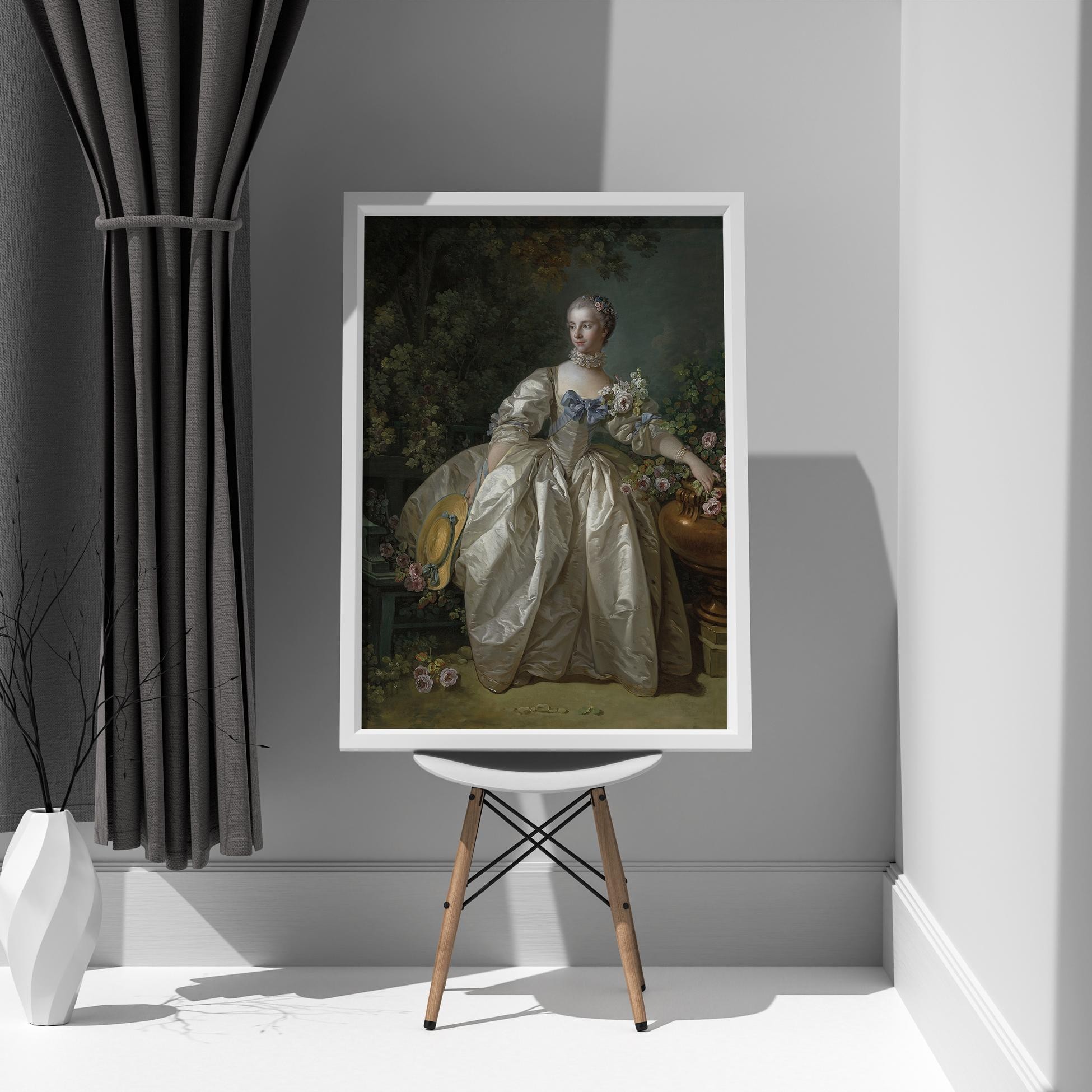 François Boucher - Madame Bergeret (possibly 1766) - Poster