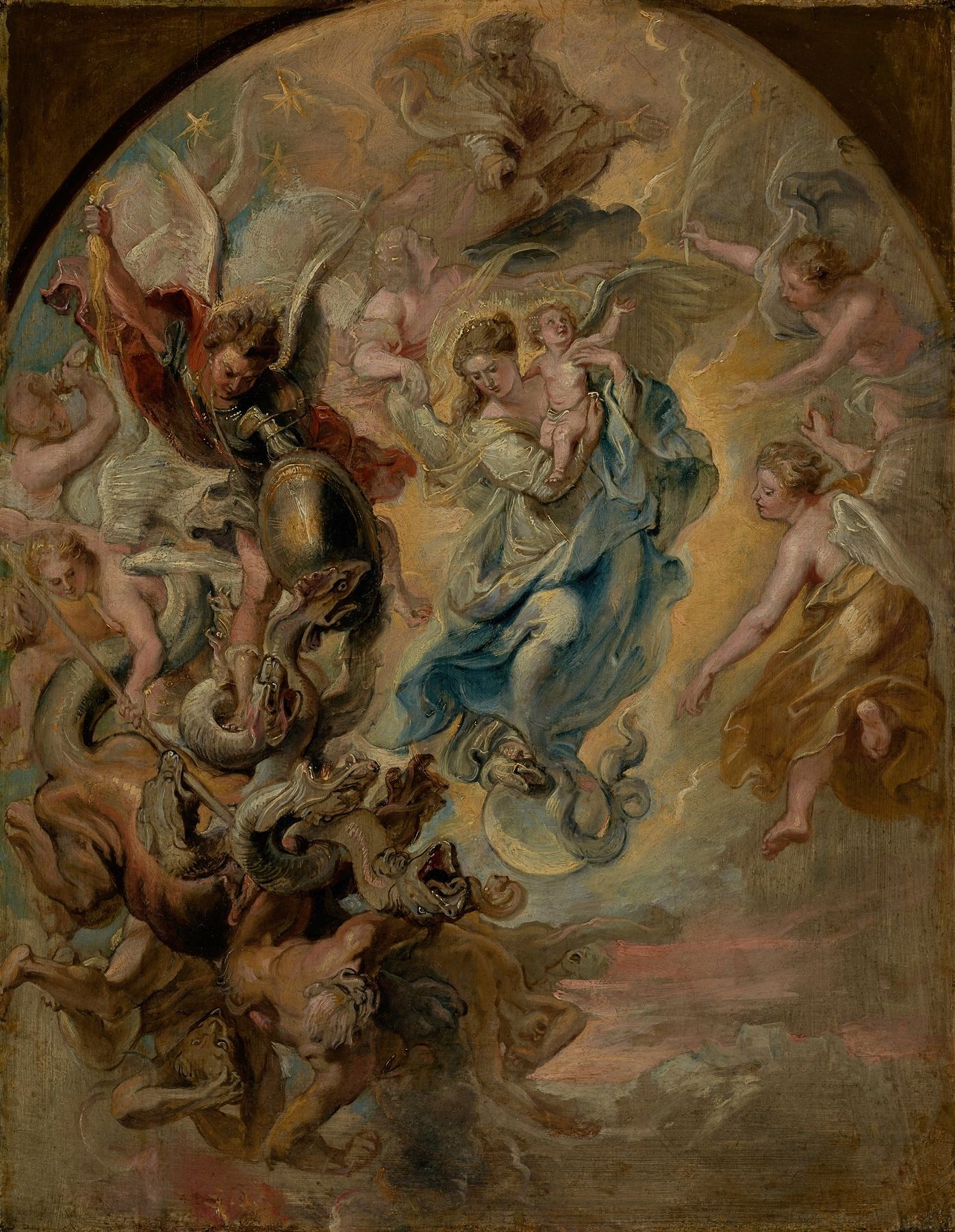 Peter Paul Rubens - Mahşerin Kadını Olarak Bakire (1623–1624)