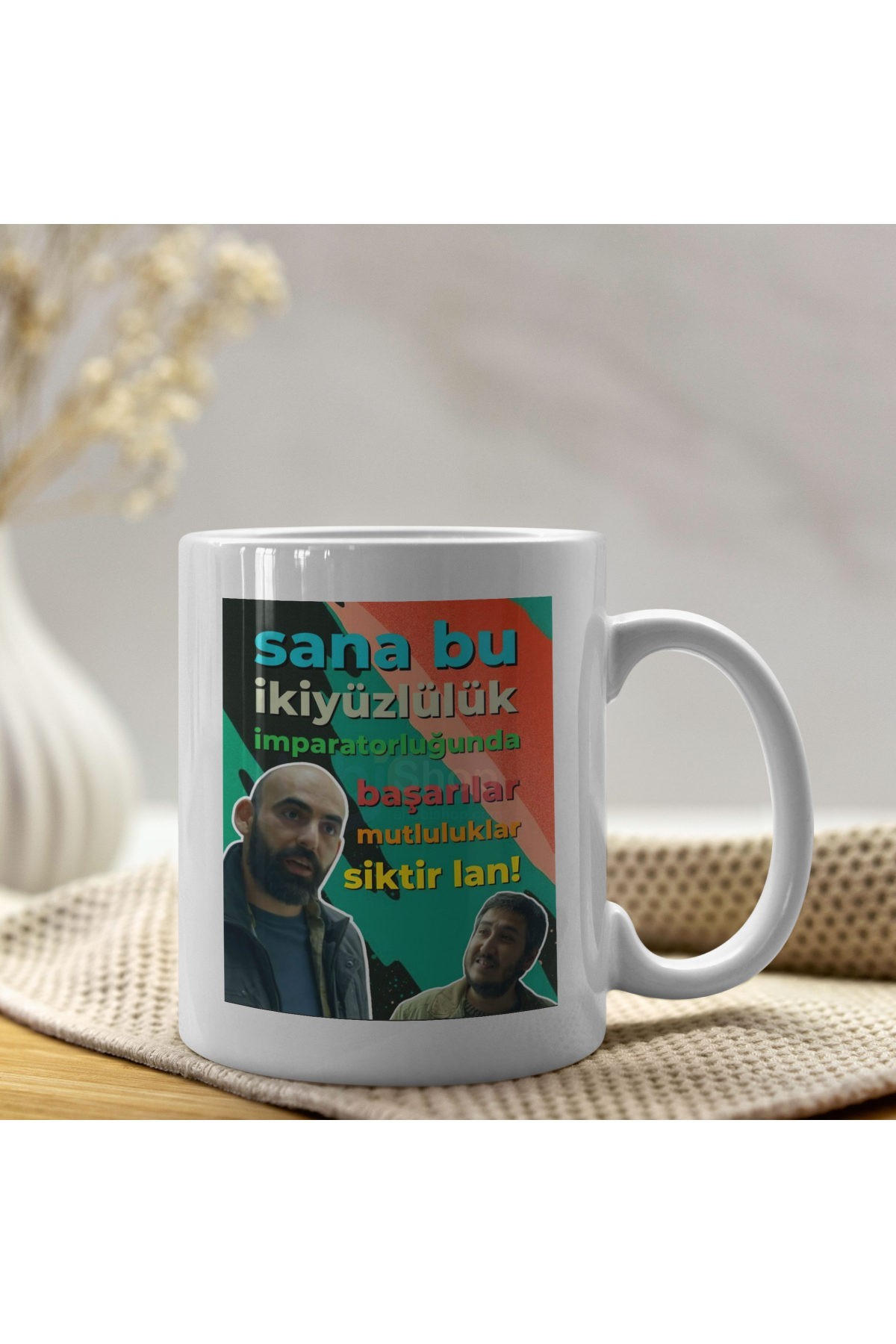 GİBİ Dizisi Yılmaz ve İlkkan Motto Kupa Bardak
