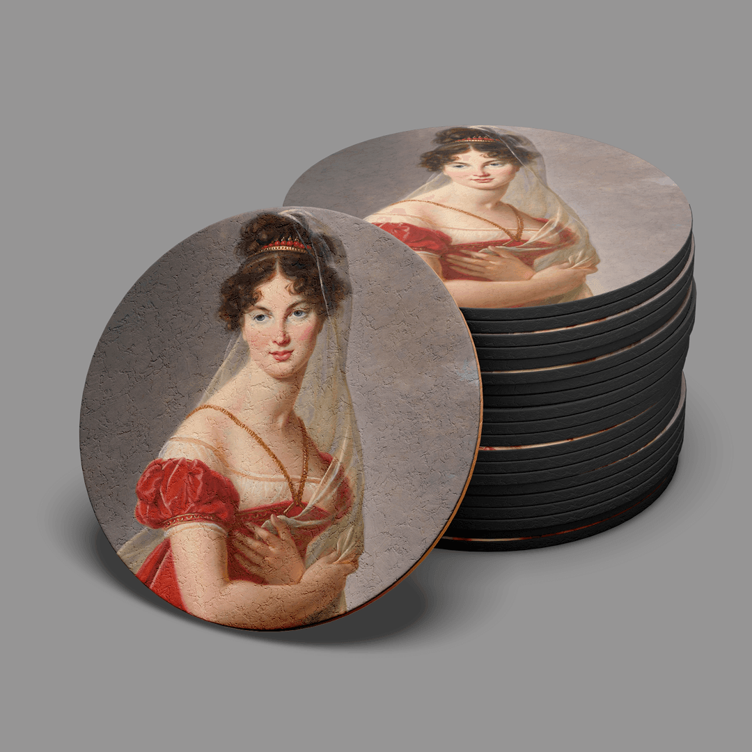 Elisabeth Louise Vigée Le Brun - Portrait Of Aglaé Angélique Gabrielle - Bardak Altlığı