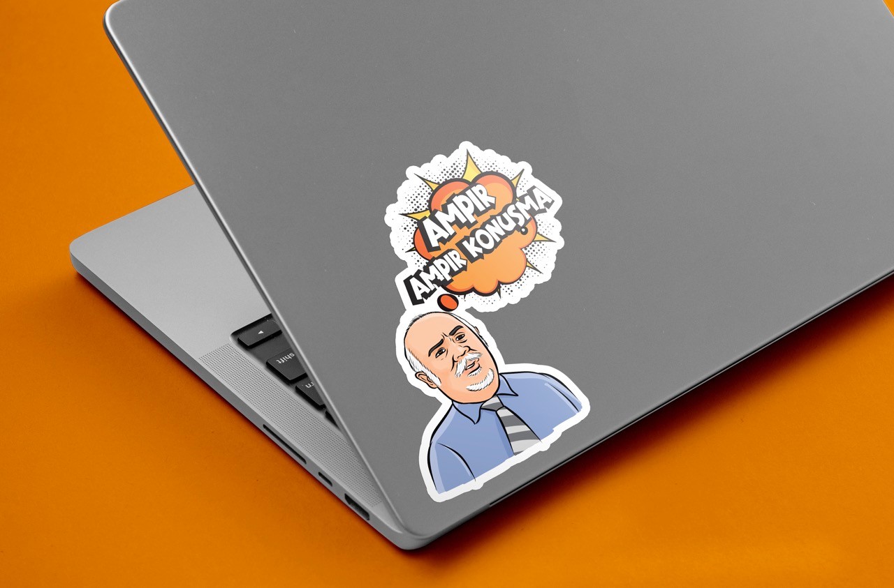 Ampır ampır konuşma - Sticker