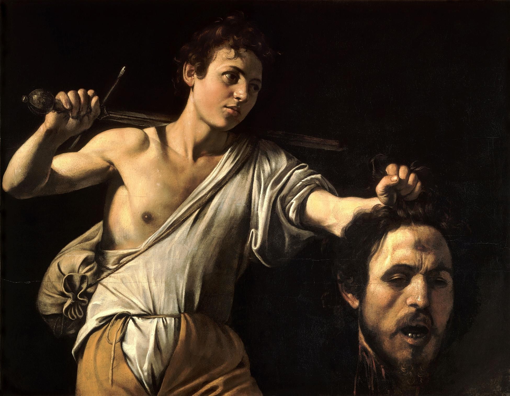 Caravaggio - Davut, Golyat'ın Başıyla (1600-1601)