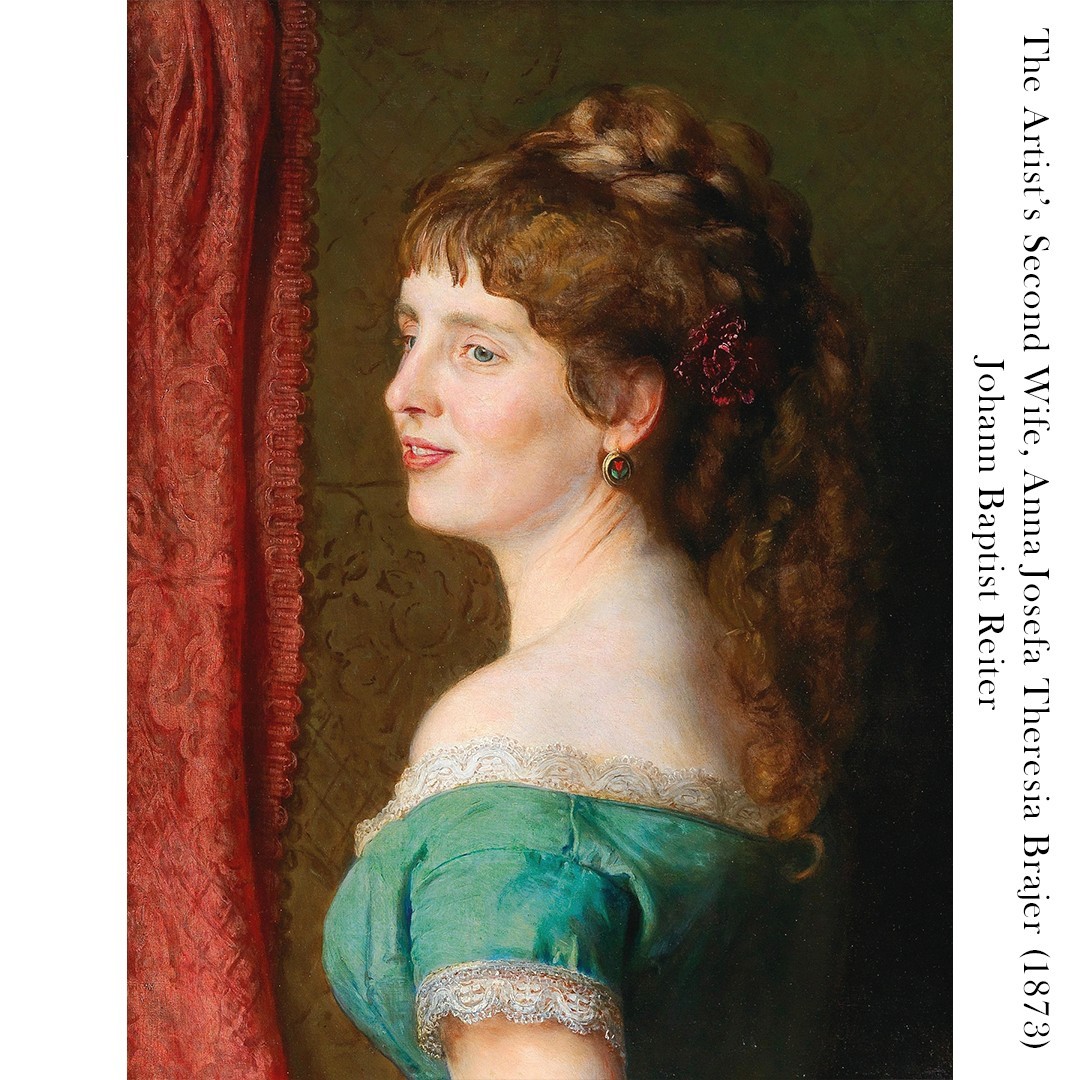 Johann Baptist Reiter  - The Artist’s Second Wife, Anna Josefa Theresia Brajer (1873) - Kupa Bardak