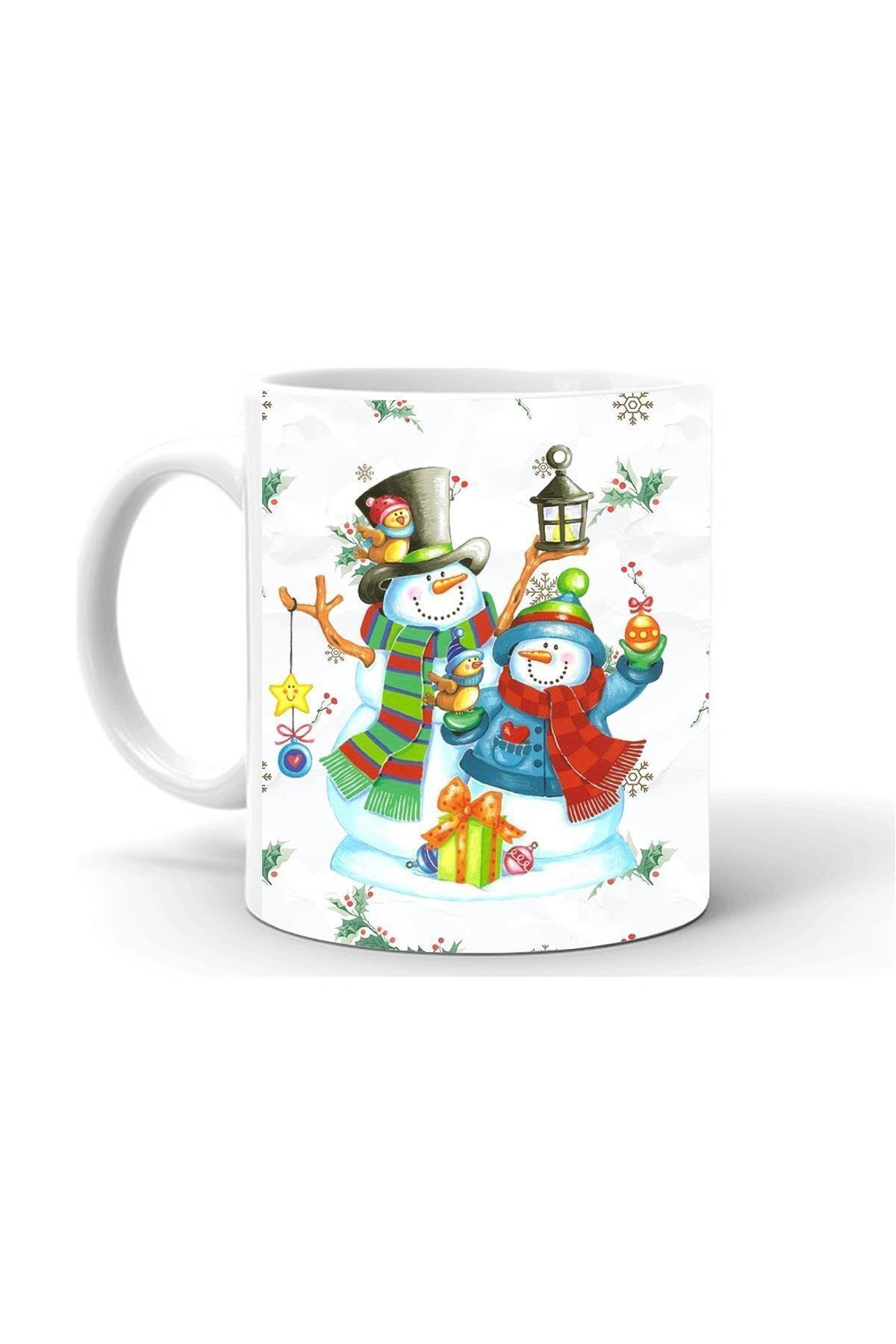 Full Kaplama Yılbası Noel Temalı Baskılı   Kupa