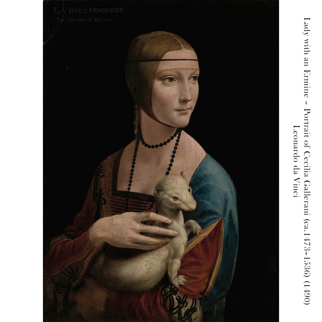 Leonardo da Vinci - Lady with an Ermine – Portrait of Cecilia Gallerani (ca.1473–1536) - Kupa Bardak