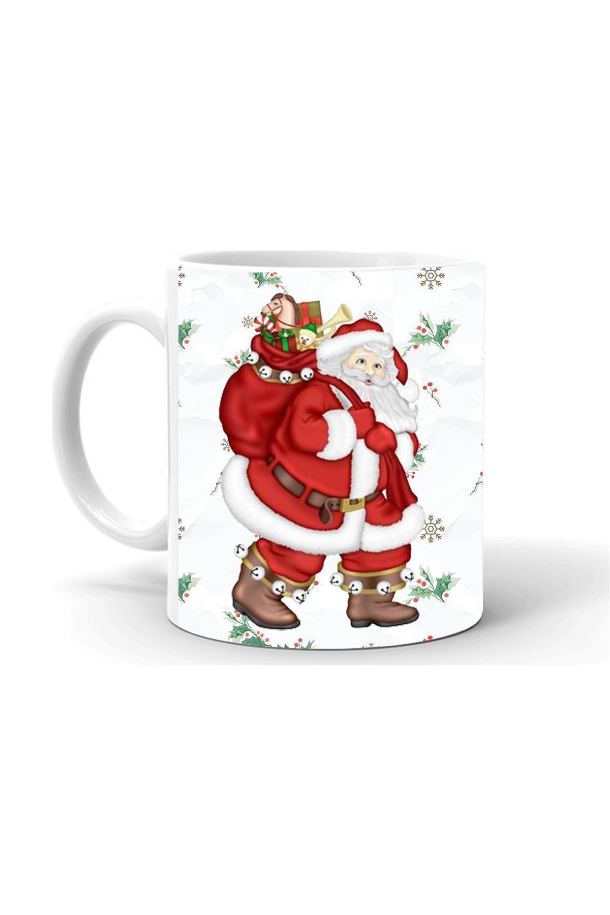 Full Kaplama Yılbası Noel Temalı Baskılı   Kupa