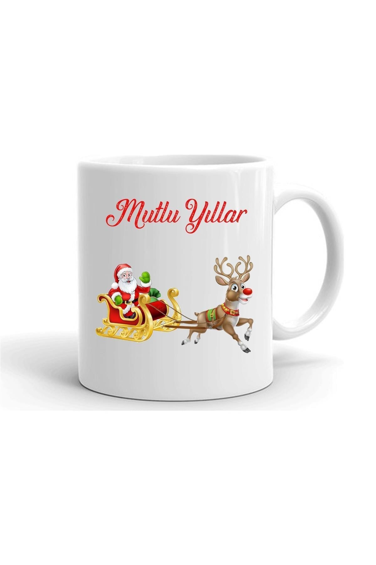 Full Kaplama Yılbası Noel Temalı Baskılı   Kupa