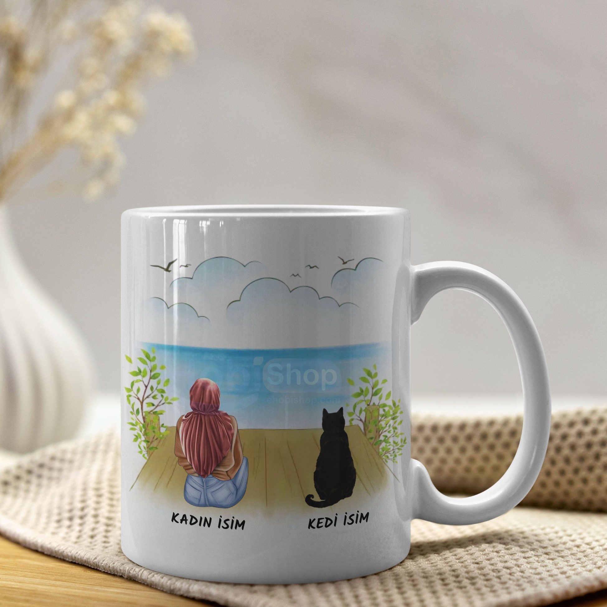 Sevimli Dostlar Ev Kedisi (Tekir) Kupa Bardak