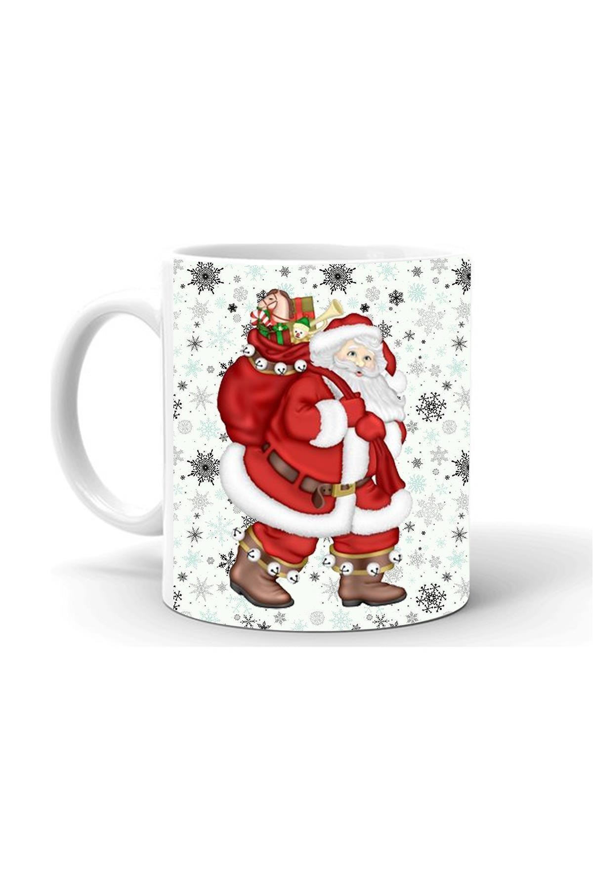 Full Kaplama Yılbası Noel Temalı Baskılı   Kupa