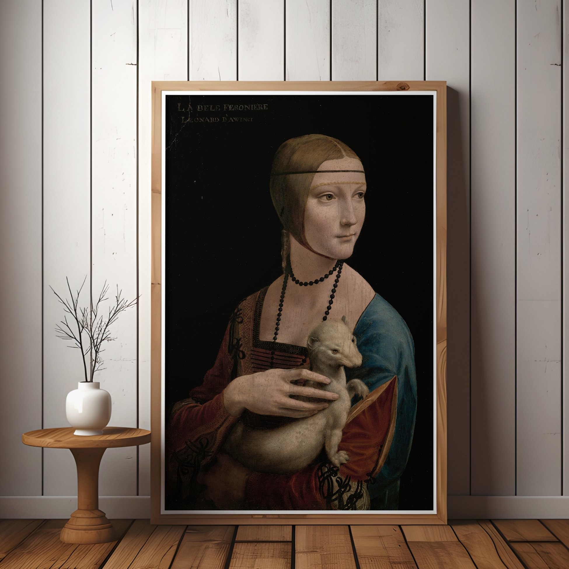 Leonardo da Vinci - Lady with an Ermine – Portrait of Cecilia Gallerani (ca.1473–1536) - Poster