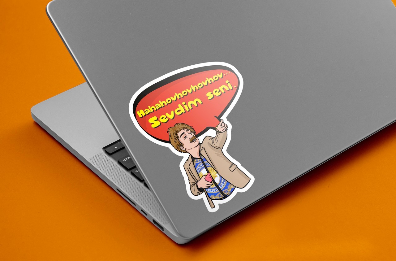 Hahahovhovhovhov.... Sendim seni.  - Sticker