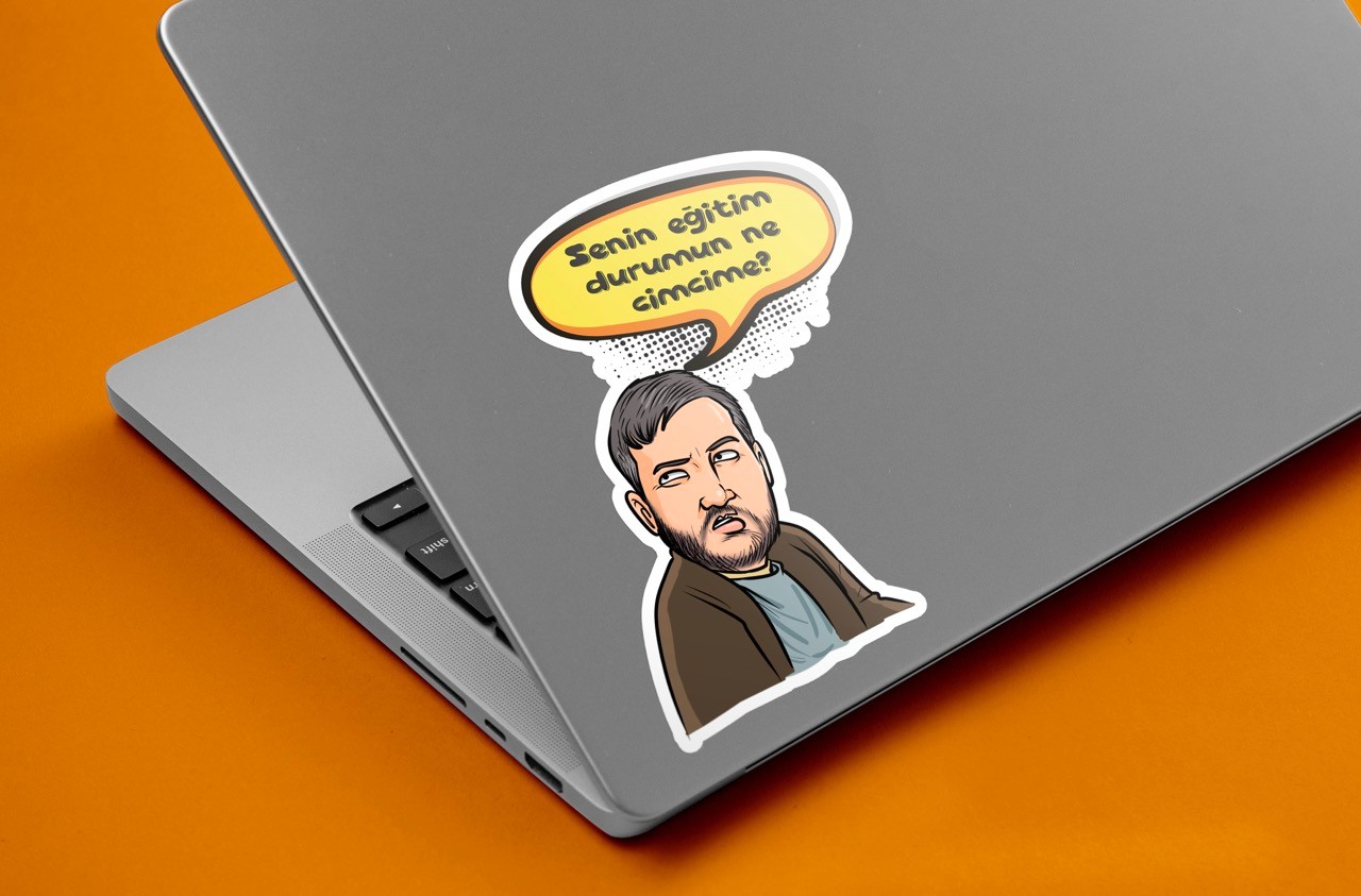 Senin eğitim durumun ne cimcime? - Sticker