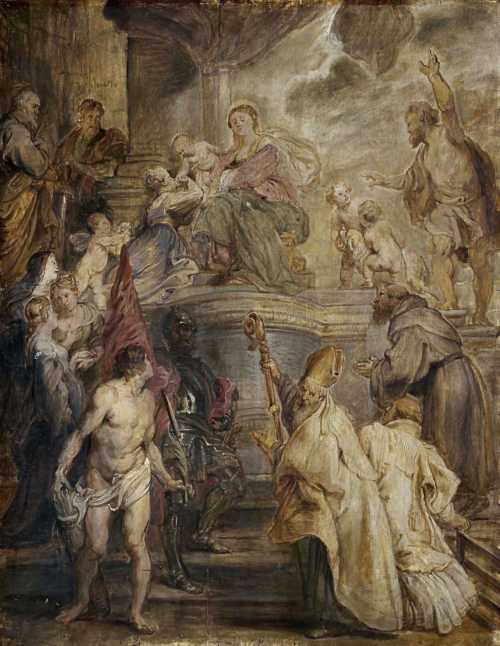 Peter Paul Rubens - Aziz Catherine'in Mistik Evliliği (1628)