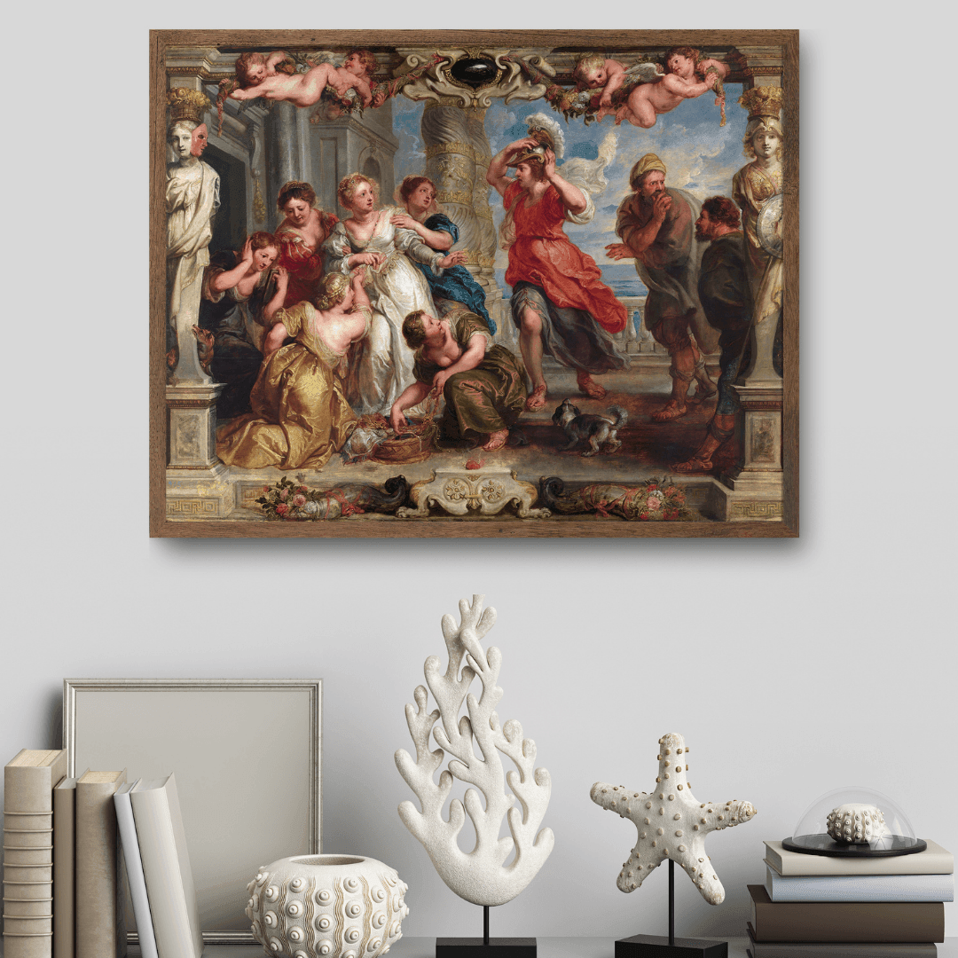 Peter Paul Rubens - Achilles Discovered By Ulysses Among The Daughters Of Lycomedes (1630-1635) - Poster