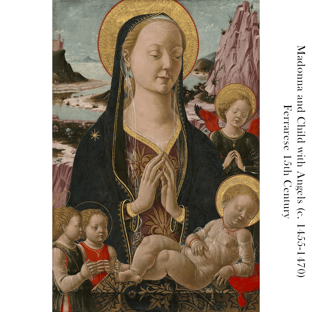 Ferrarese 15th Century - Madonna and Child with Angels (c. 1455-1470) - Kupa Bardak