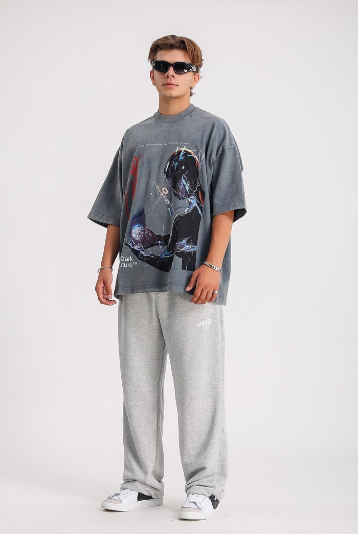 Robotic Acid Wash Oversize T-shirt